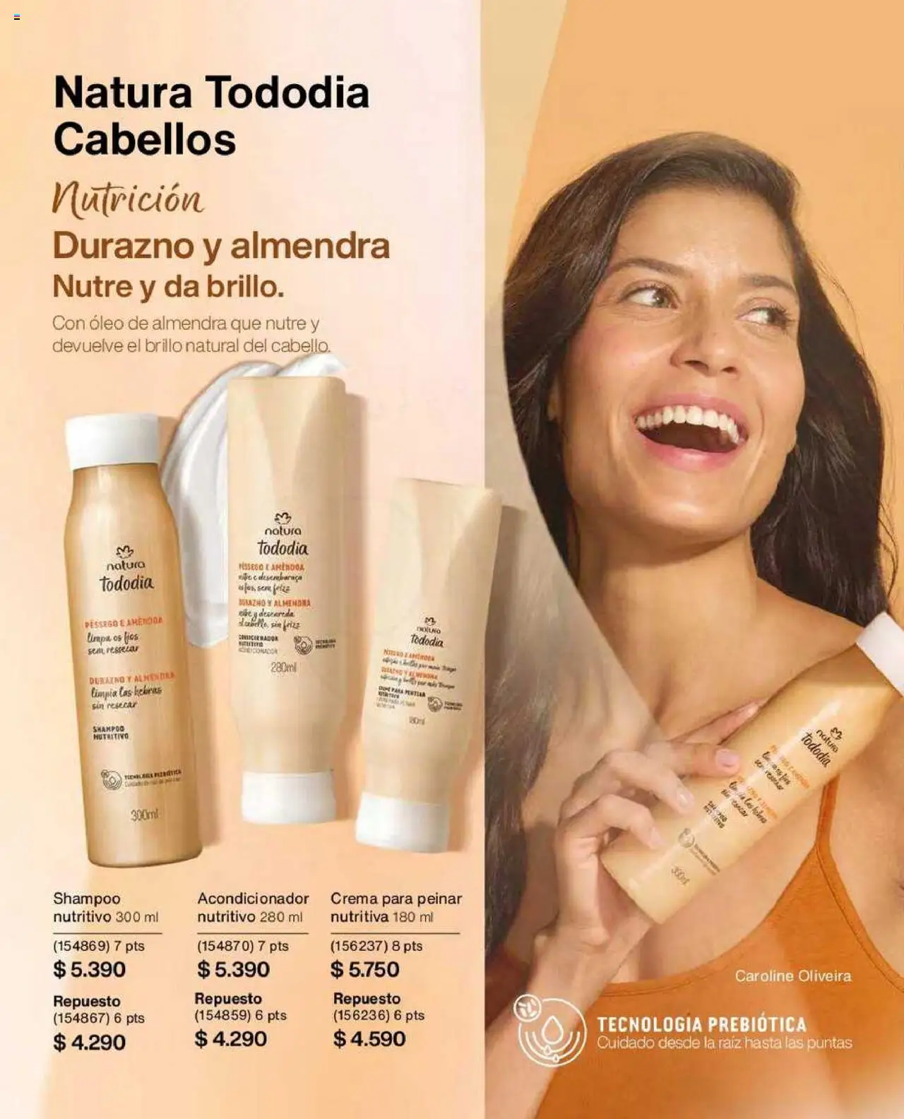Natura catálogo │ válido desde el 22.07.2025 | Página: 133 | Productos: Brillo, Shampoo, Durazno, Crema