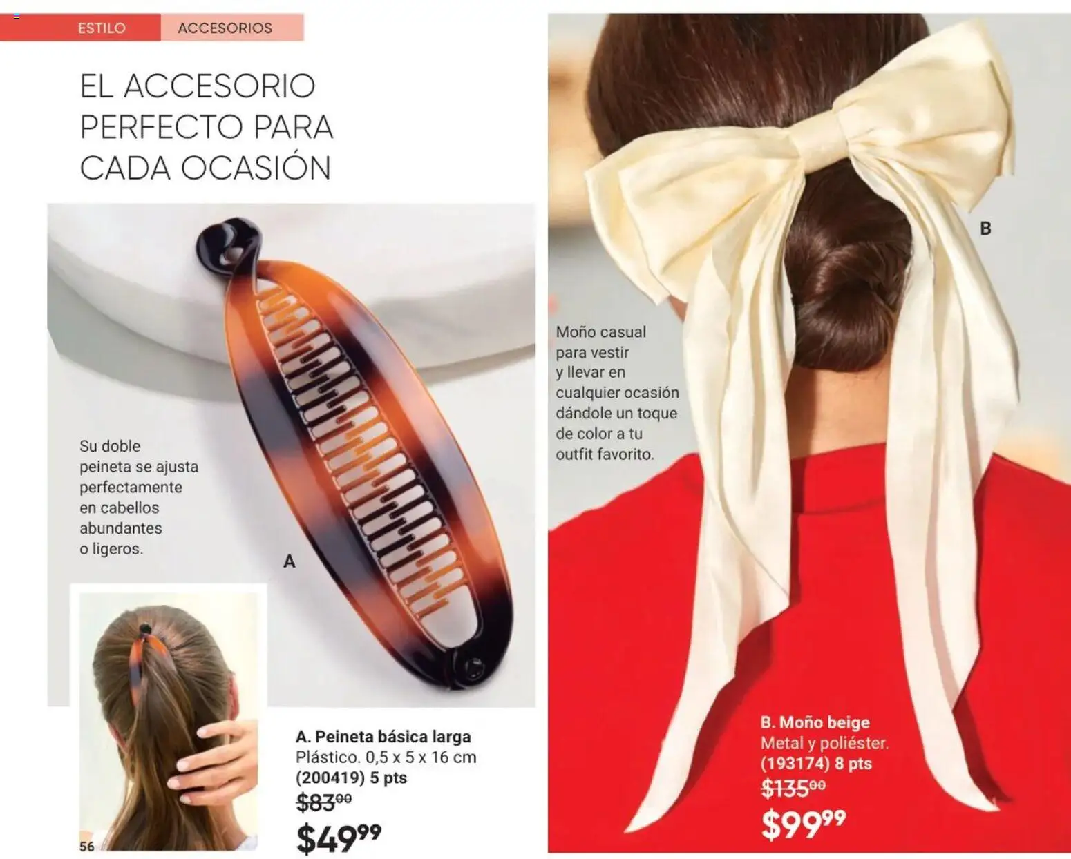 Nuevas ofertas de AVON válidas en toda la República Mexicana desde el 20.12.2025. ¡Encuentra las mejores ofertas en AVON Casa & Estilo 1 2026! | Página: 58 | Productos: Moño