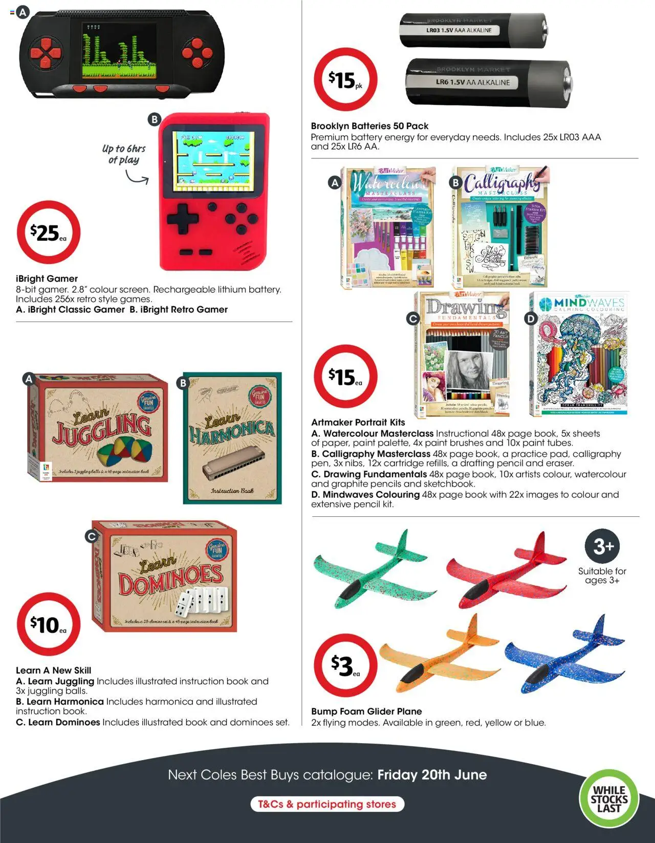 Coles catalogue - valid from 06.06.2025 | Page: 8 | Products: Battery, Kits, Batteries, Pencil