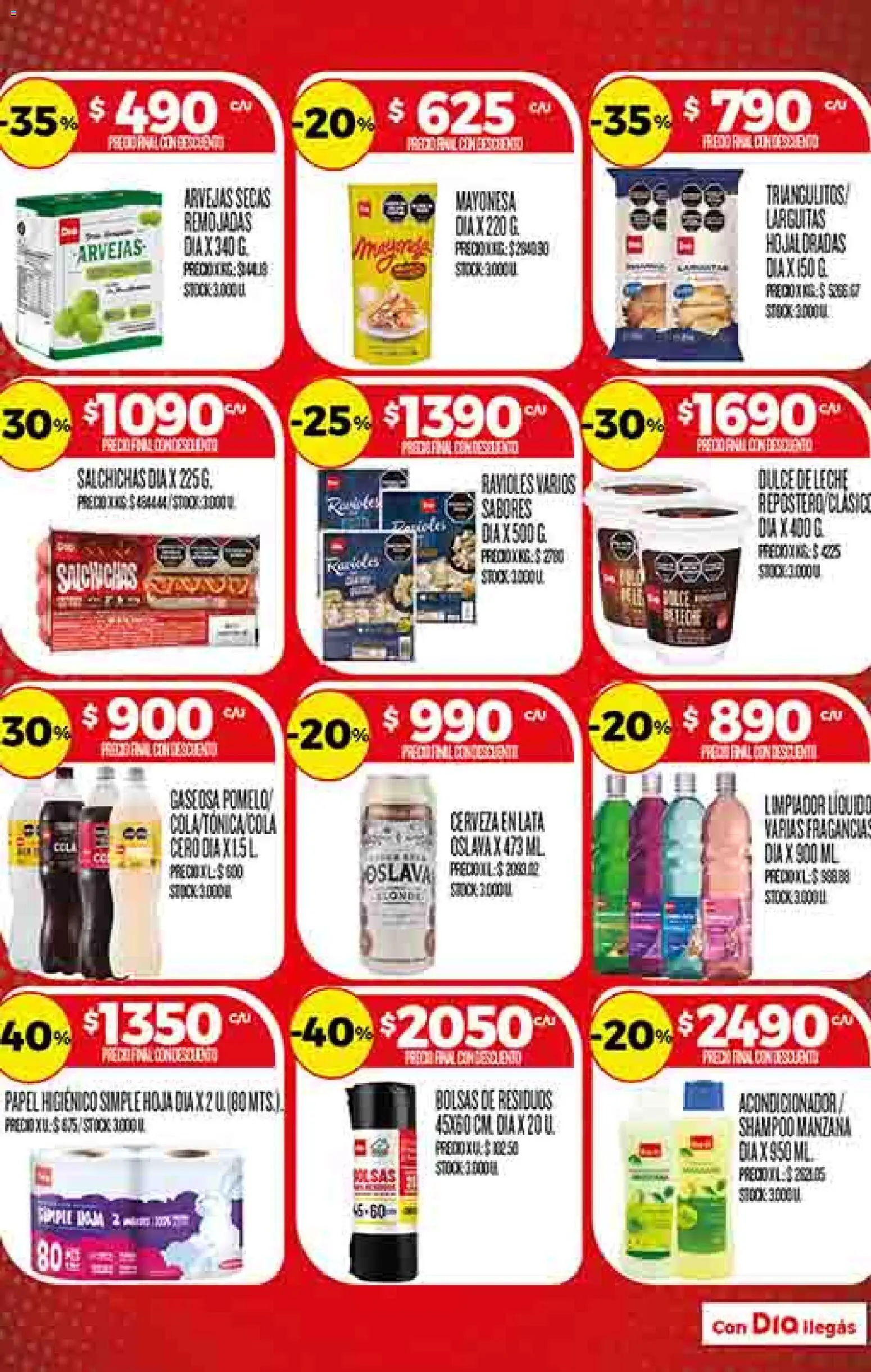 Supermercado DIA Ofertas │ válido desde el 29.10.2025 | Página: 6 | Productos: Papel higiénico, Gaseosa, Ravioles, Cerveza