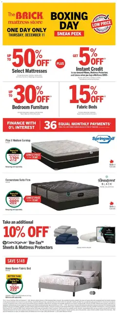 Preview of The Brick - Brick Mattress Store - Boxing Day from shop The Brick valid from 11.12.2025