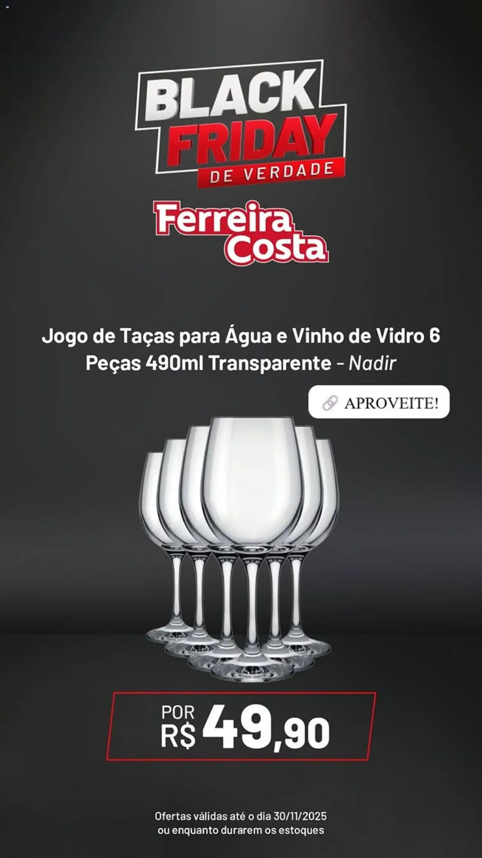 Ferreira Costa Folheto - válido de 26.11.2025 | Página: 6 | Produtos: Taças, Vinho