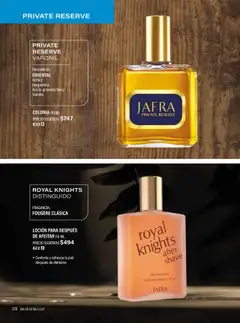 Vista previa de JAFRA Catálogo Organizador de Ventas, nuevo folleto de la tienda, válido en México a partir del 01.05.2025 | Página: 220 | Productos: Aceite, Loción, Pimiento, Fragancia