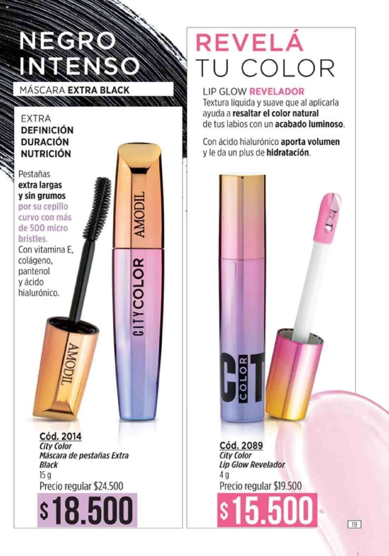 Catálogo Amodil Campaña 12 │ válido desde el 26.06.2025 | Página: 19 | Productos: Cepillo, Máscara, Mascara de pestañas