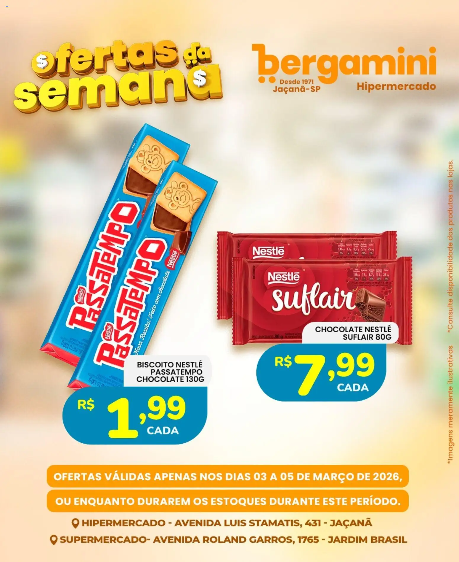 Supermercado Bergamini Folheto - válido de 03.03.2026 | Página: 16 | Produtos: Biscoito, Chocolate