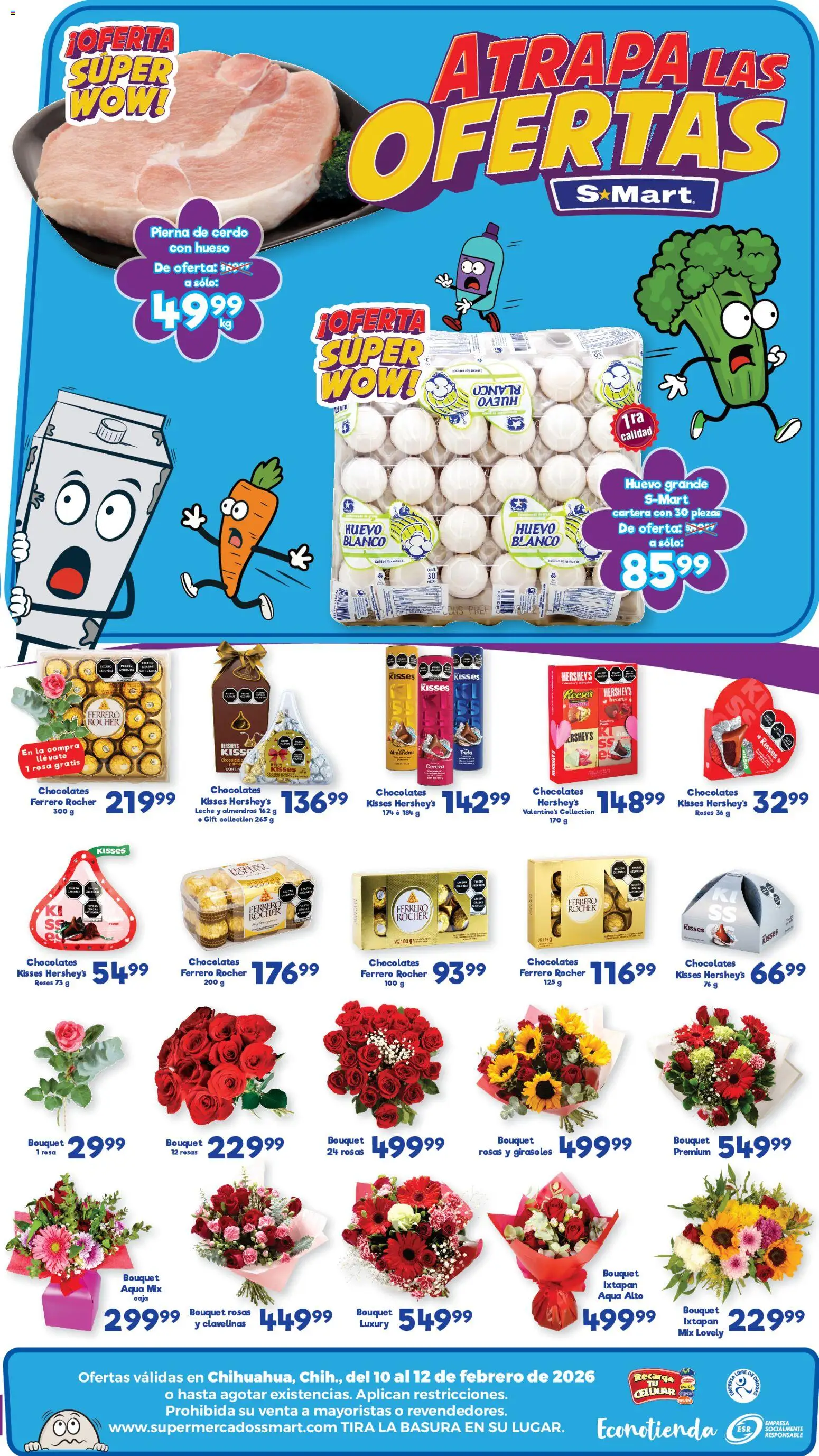 Nuevas ofertas de S-Mart válidas en toda la República Mexicana desde el 10.02.2026. ¡Encuentra las mejores ofertas en S-Mart folleto Ofertas de feria Chihuahua! | Página: 2