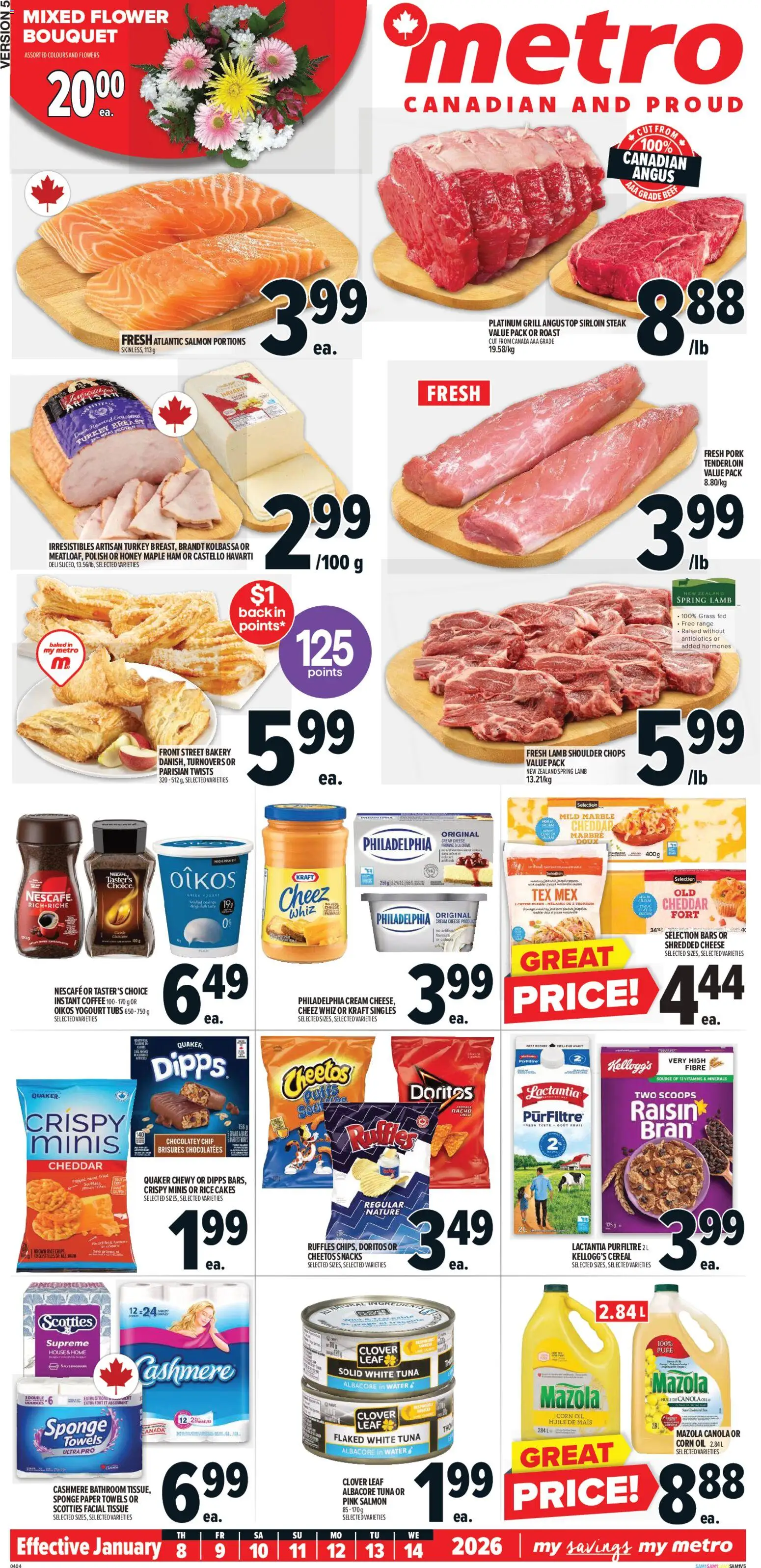 Metro flyer valid from 08.01.2026 | Page: 2 | Products: Turkey, Grill, Sponge, Oil