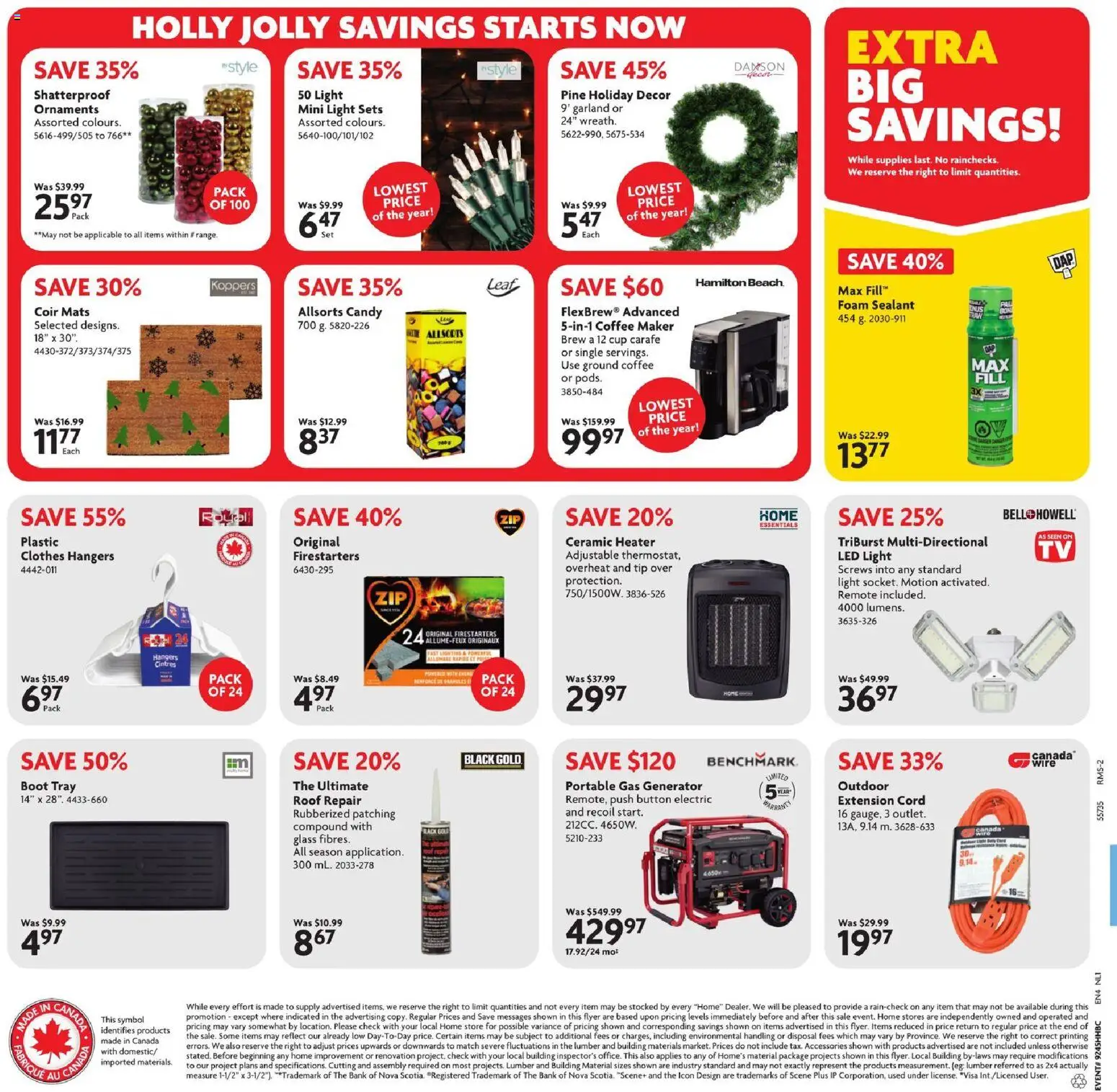 Home Hardware flyer valid from 06.11.2025 | Page: 2 | Products: Coffee maker, Clothes, Coffee