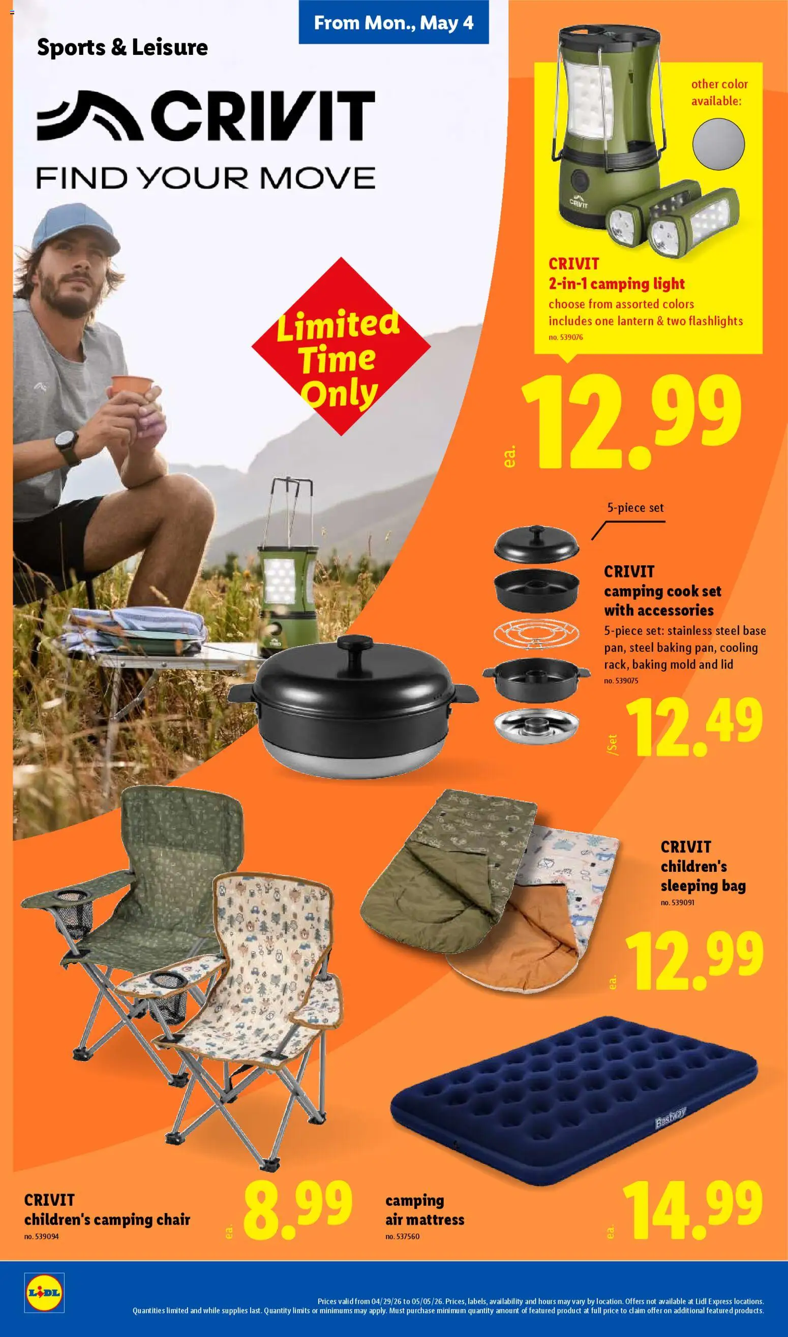 Lidl Weekly Ad - valid from 29.04.2026 | Page: 34 | Products: Mattress, Chair, Bag