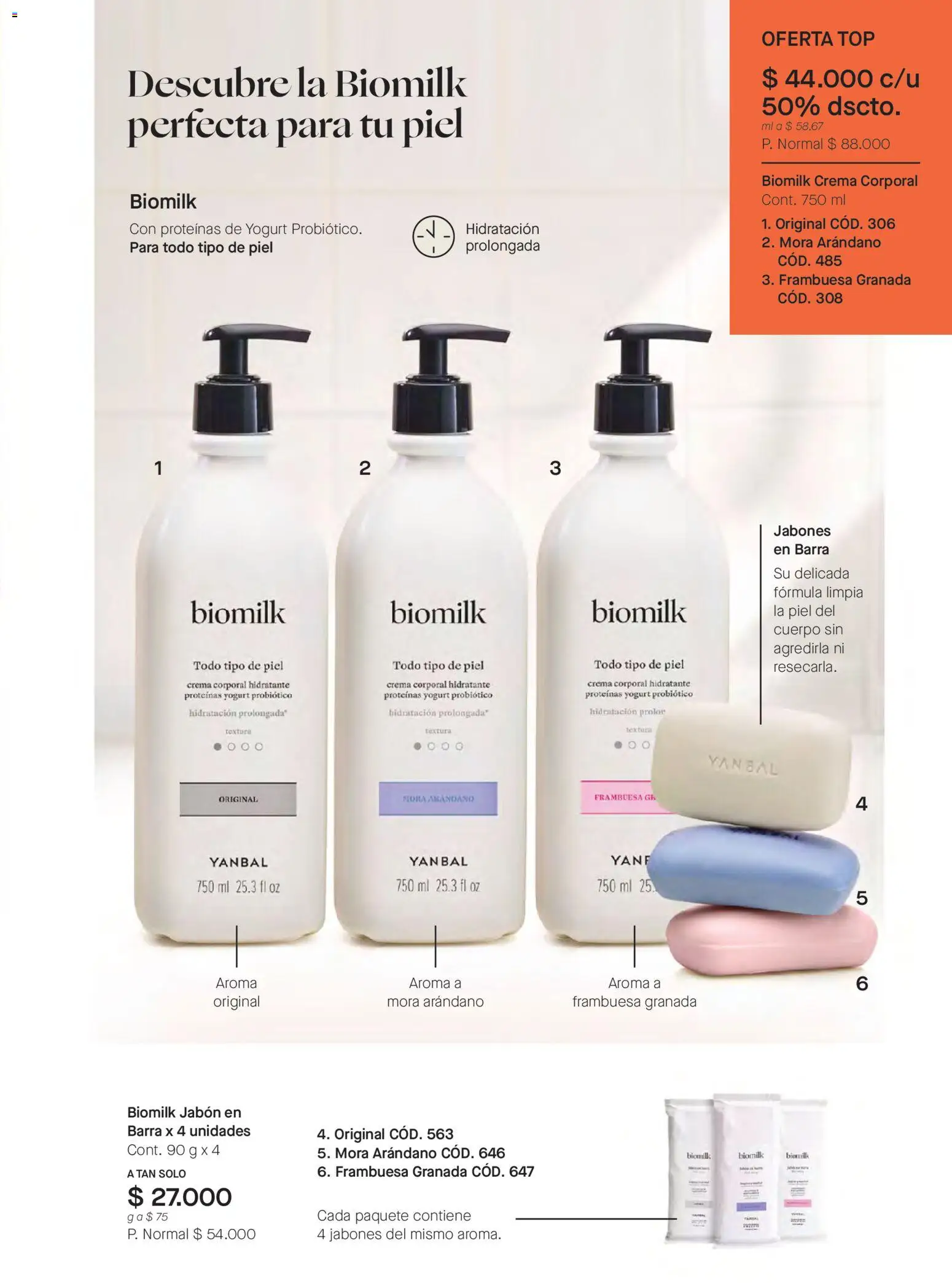 Yanbal revista - valida desde el 28.02.2026 | Página: 103 | Productos: Top, Mora, Yogurt, Jabón