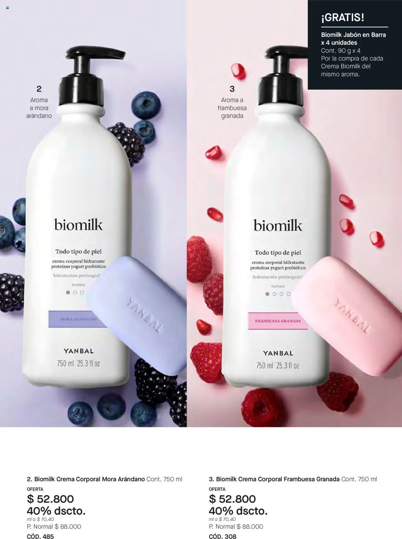 Yanbal revista - valida desde el 11.10.2025 | Página: 99 | Productos: Crema, Mora, Yogurt, Jabón