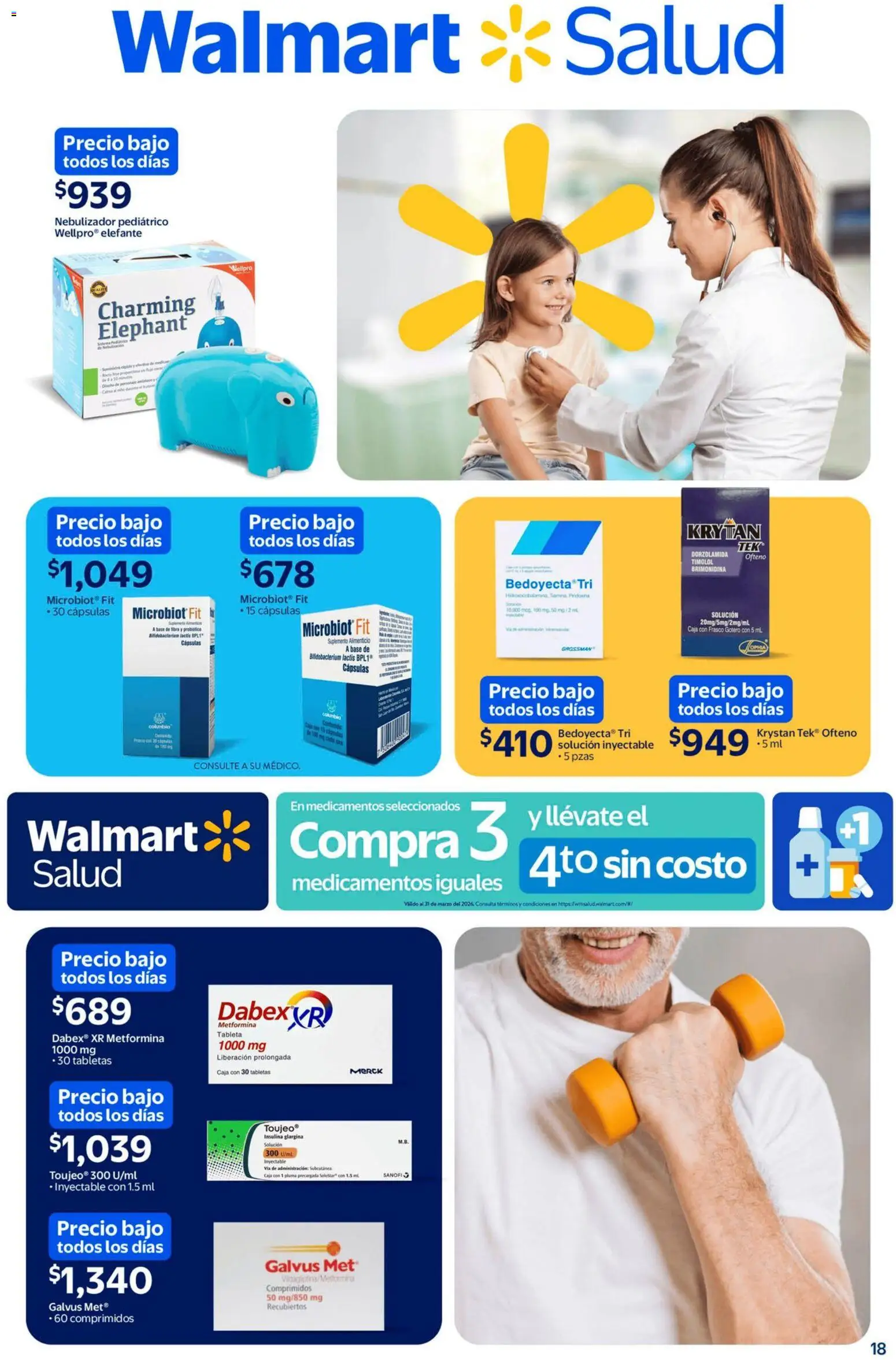 Nuevas ofertas de Walmart válidas en toda la República Mexicana desde el 13.02.2026. ¡Encuentra las mejores ofertas en Walmart catálogo Un mar de sabores a precios bajos! | Página: 18 | Productos: Frasco, Nebulizador, Caja, Tableta