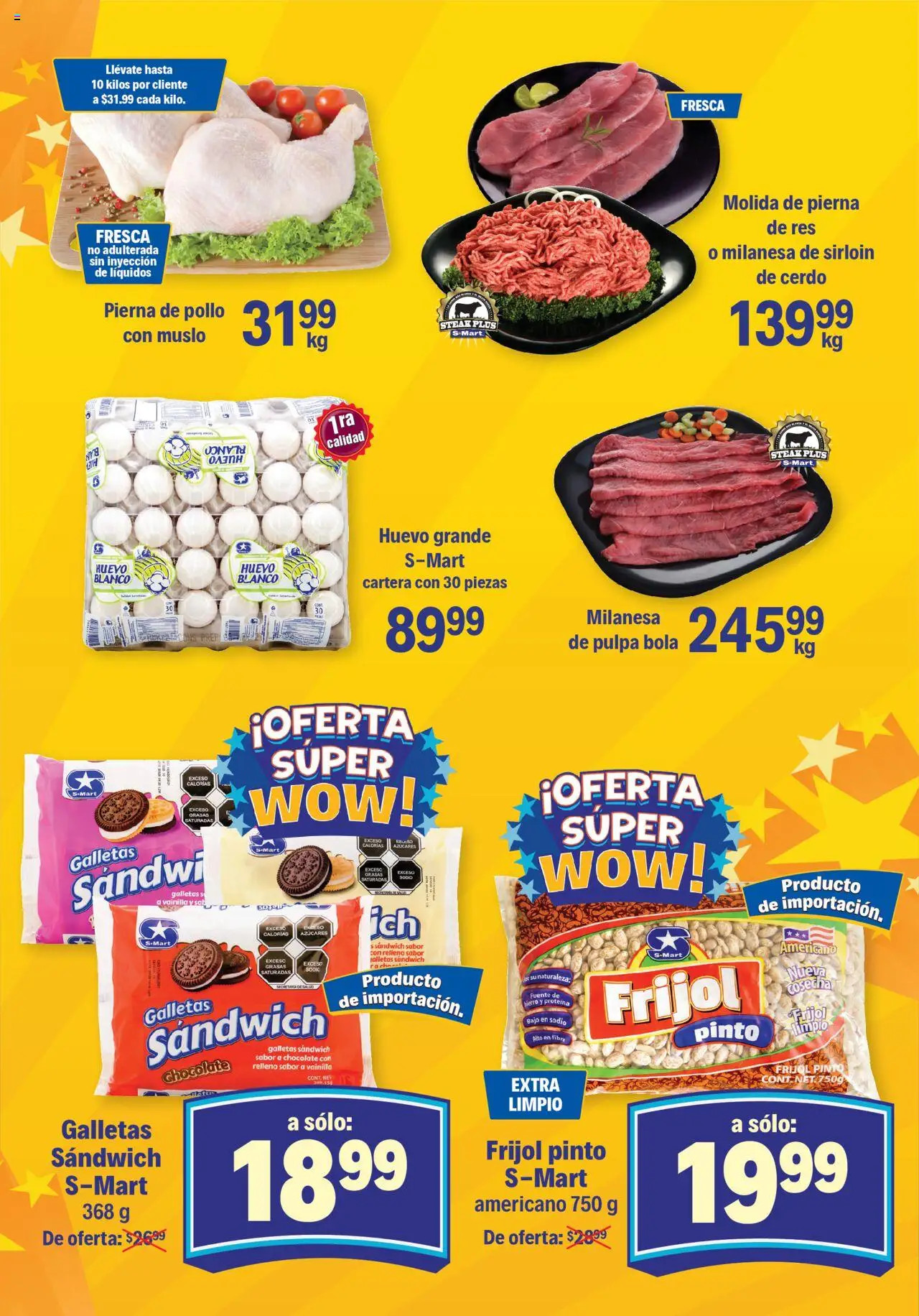 Nuevas ofertas de S-Mart válidas en toda la República Mexicana desde el 16.09.2025. ¡Encuentra las mejores ofertas en S-Mart - Folleto! | Página: 3 | Productos: Pollo, Milanesa, Chocolate, Cerdo