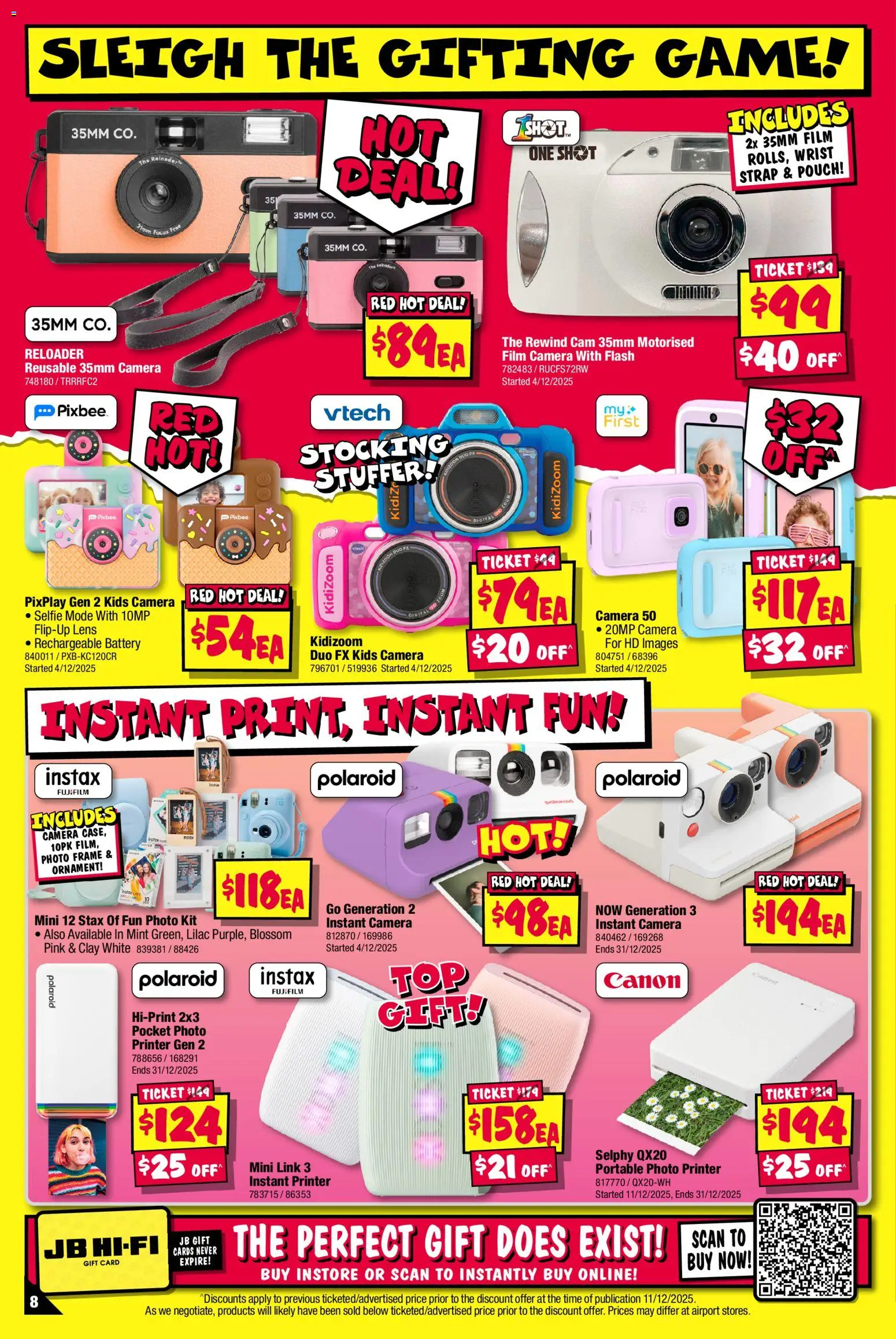 JB Hi-Fi catalogue - valid from 18.12.2025 | Page: 8 | Products: Photo frame, Digital, Camera, Portable