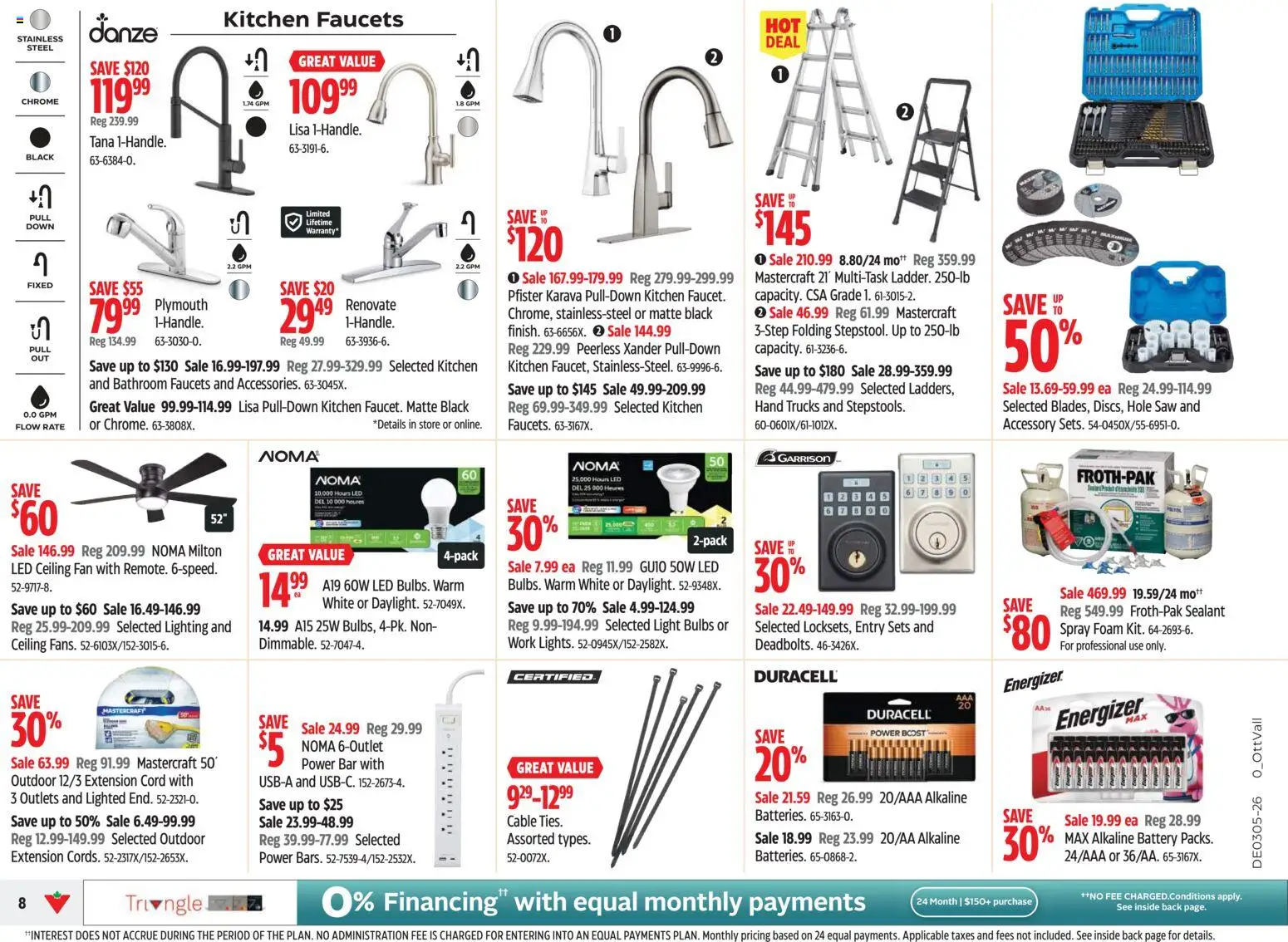 Canadian Tire flyer valid from 29.01.2026 | Page: 8 | Products: Cable, Fan, Battery