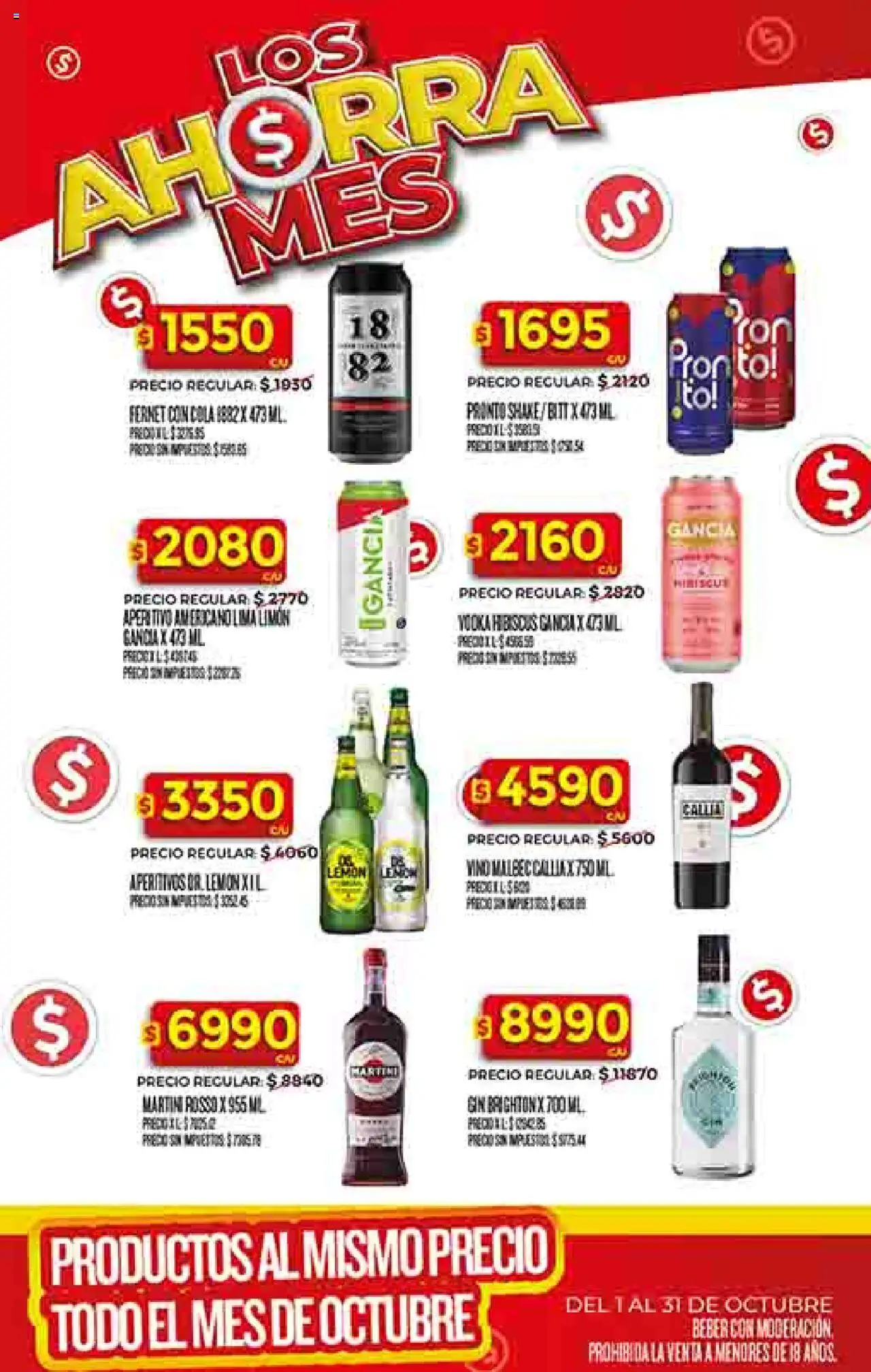 Dia - Ofertas - Salta y Jujuy │ válido desde el 01.10.2025 | Página: 35 | Productos: Gin, Fernet, Lima, Limón