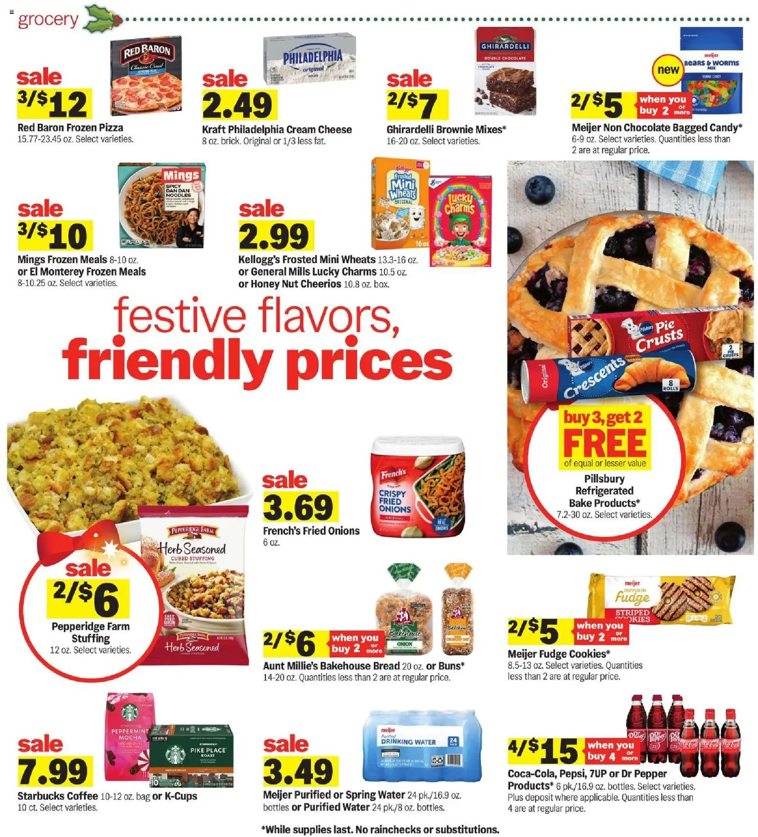 Meijer Weekly Ad - MI - valid from 12.11.2025 | Page: 3 | Products: Cheese, Coffee, Pizza, Noodles