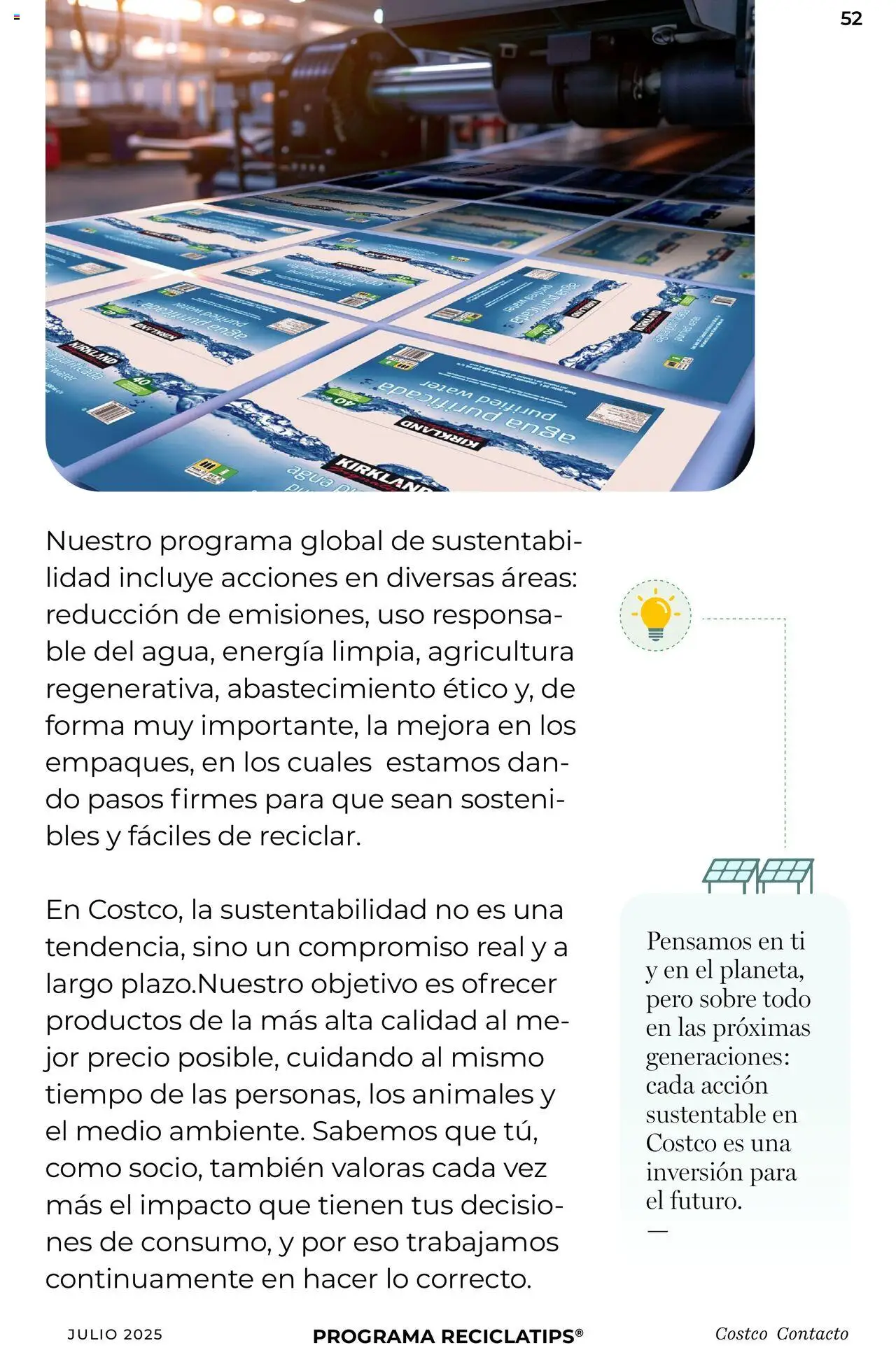 Nuevas ofertas de Costco válidas en toda la República Mexicana desde el 07.07.2025. ¡Encuentra las mejores ofertas en Costco catálogo Julio! | Página: 52 | Productos: Agua, Sobre