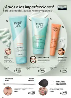 Oriflame catálogo válido desde el 07.03.2026 | Página: 54 | Productos: Exfoliante facial, Esponja, Suavizante, Mascarilla