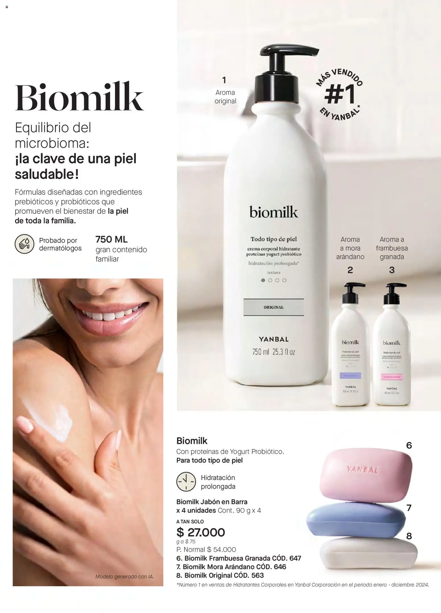 Yanbal revista - valida desde el 03.01.2026 | Página: 102 | Productos: Crema, Mora, Yogurt, Jabón