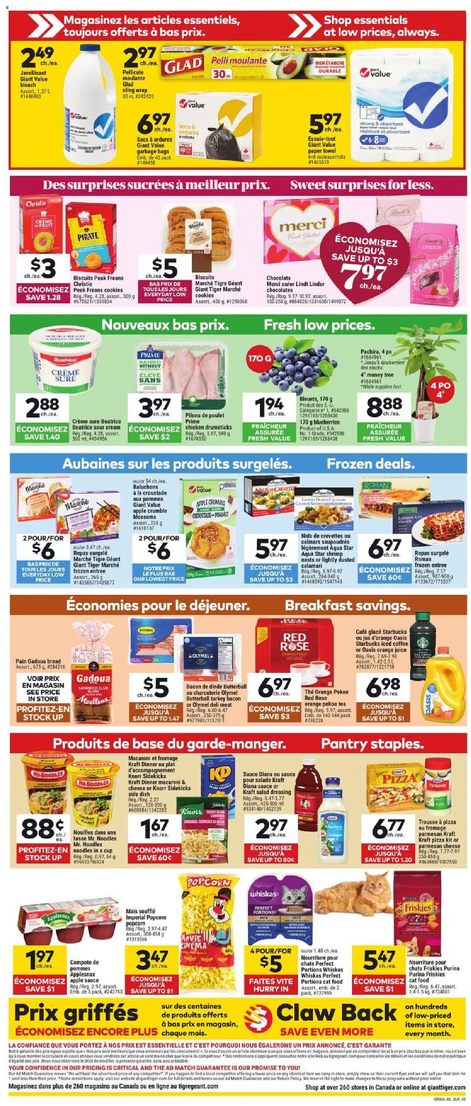 Giant Tiger flyer valid from 28.01.2026 | Page: 2 | Products: Tea, Salad, Bread, Coffee