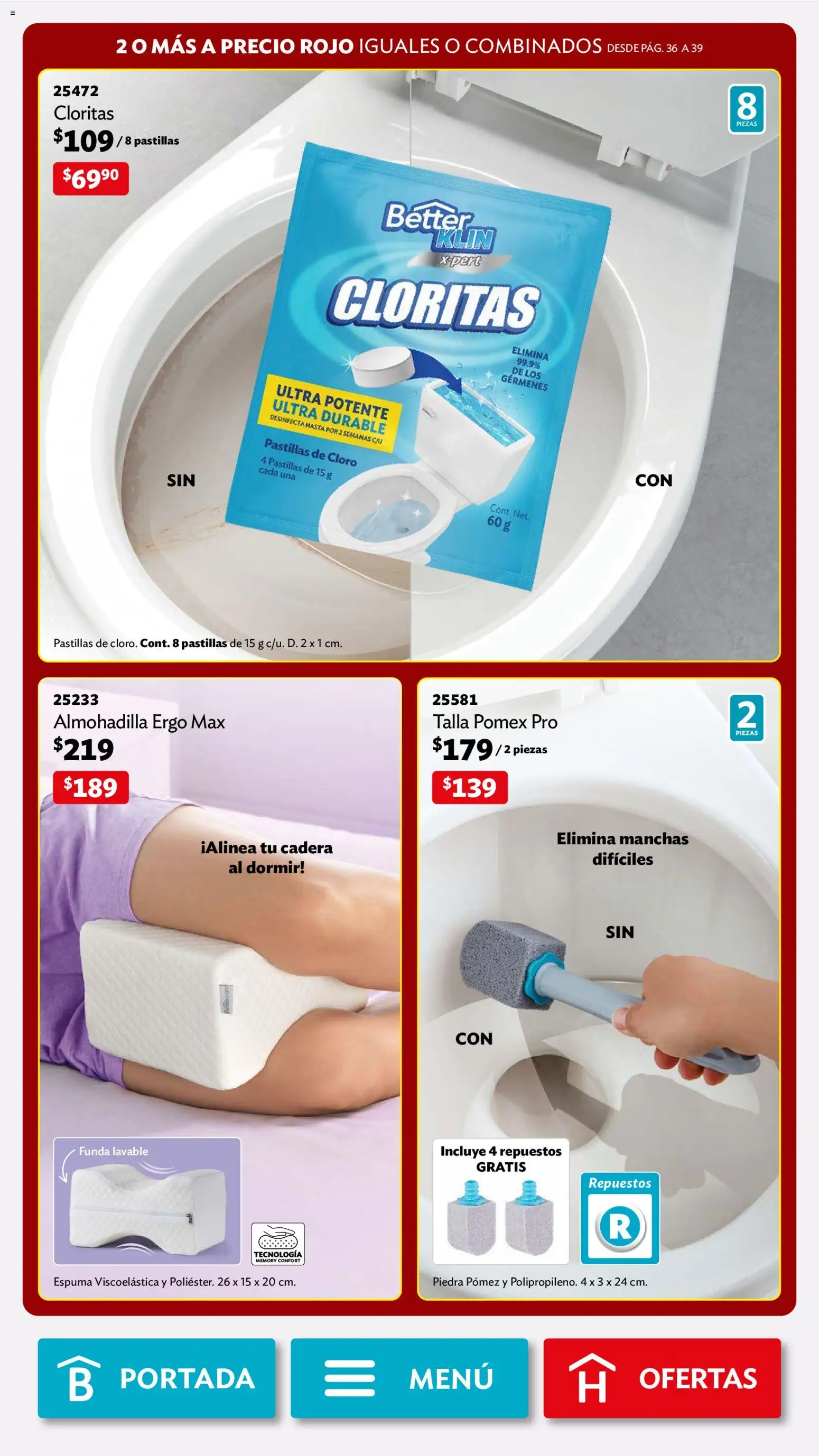 Nuevas ofertas de Betterware válidas en toda la República Mexicana desde el 02.02.2026. ¡Encuentra las mejores ofertas en Betterware campaña 2 2026! | Página: 37 | Productos: Espuma, Funda, Cloro