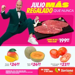 Vista previa de Soriana - Fin de Semana Híper: Ags, Nay, Jal, Qro, Col, Mich, Gto, Hgo, Tlax, Mor, Pue, Gro, Oax, Edo. de Mex, Valle de México, Za, nuevo folleto de la tienda, válido en México a partir del 25.07.2025