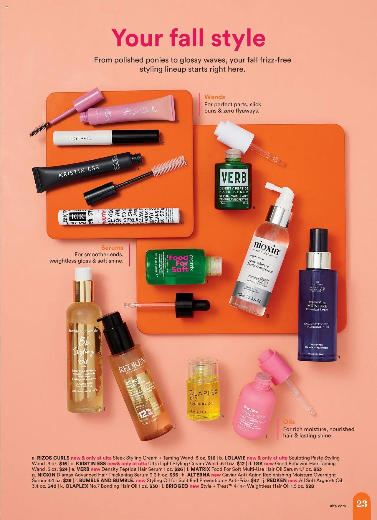 Ulta Beauty Weekly Ad - valid from 05.10.2025 | Page: 23 | Products: Plum, Hair oil, Oil, Cream