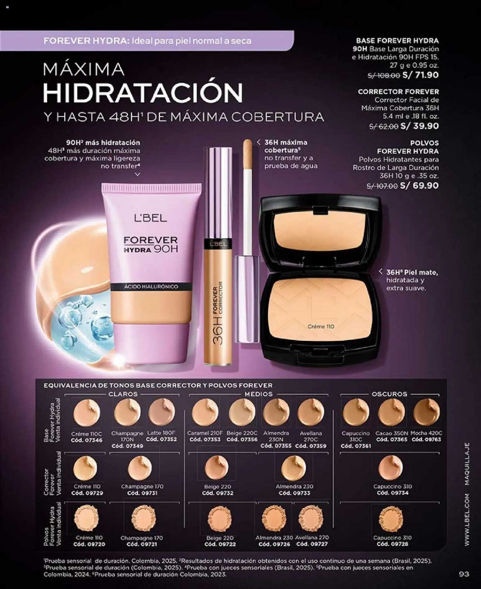 Catálogo L'Bel válido desde 17.01.2026 | Página: 93 | Productos: Maquillaje, Corrector