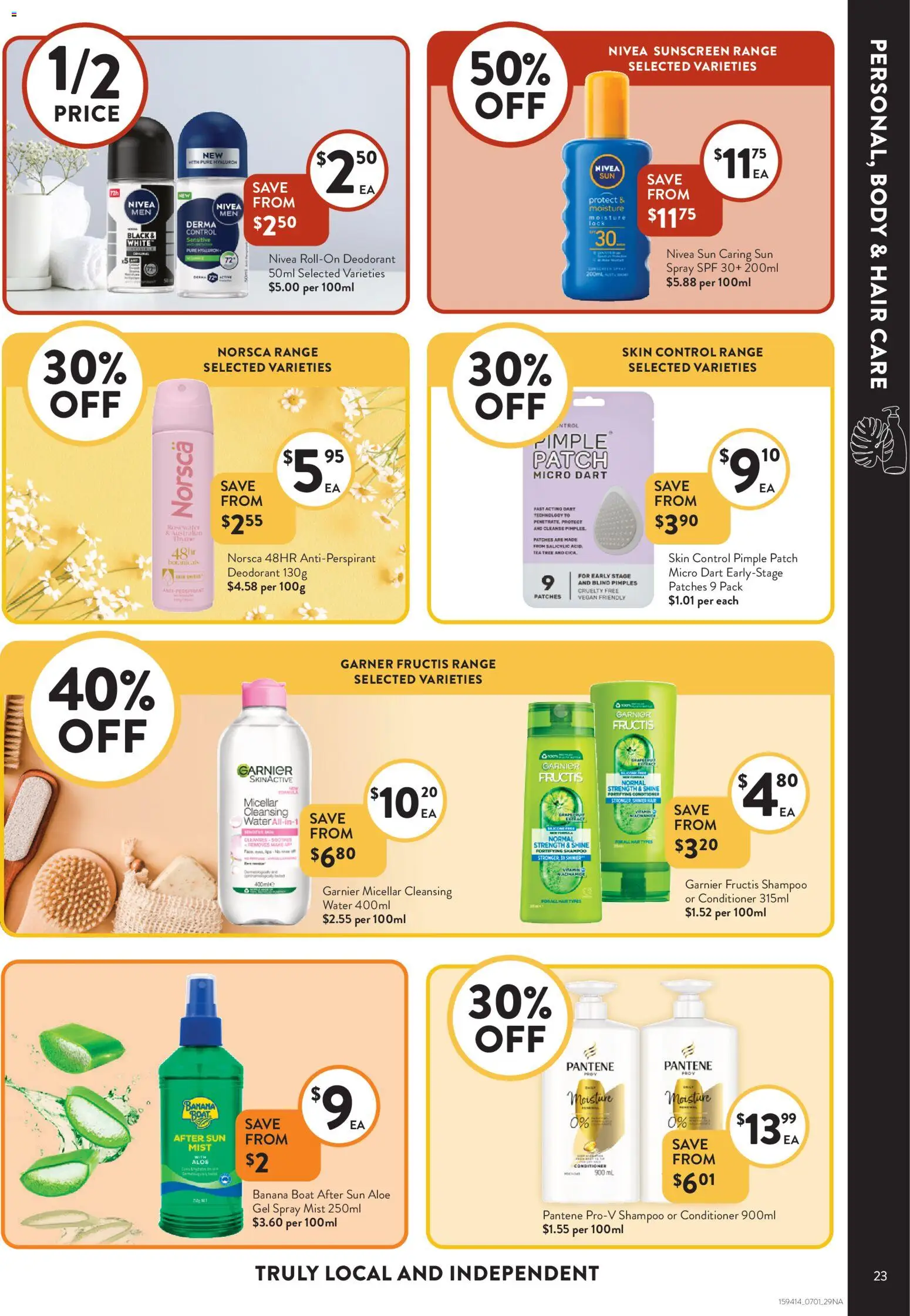 Foodworks catalogue - valid from 07.01.2026 | Page: 23 | Products: Conditioner, Sunscreen, Deodorant, Water