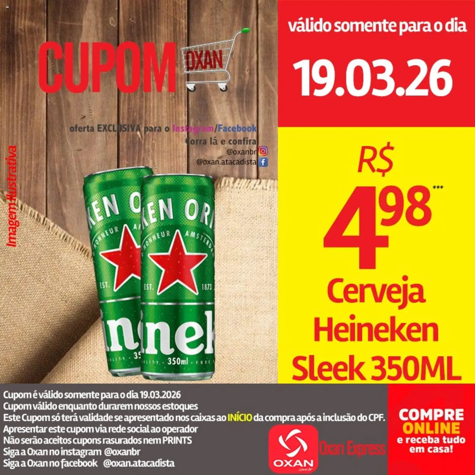 Oxan Atacadista Folheto - válido de 19.03.2026 | Página: 12 | Produtos: Cerveja, Heineken