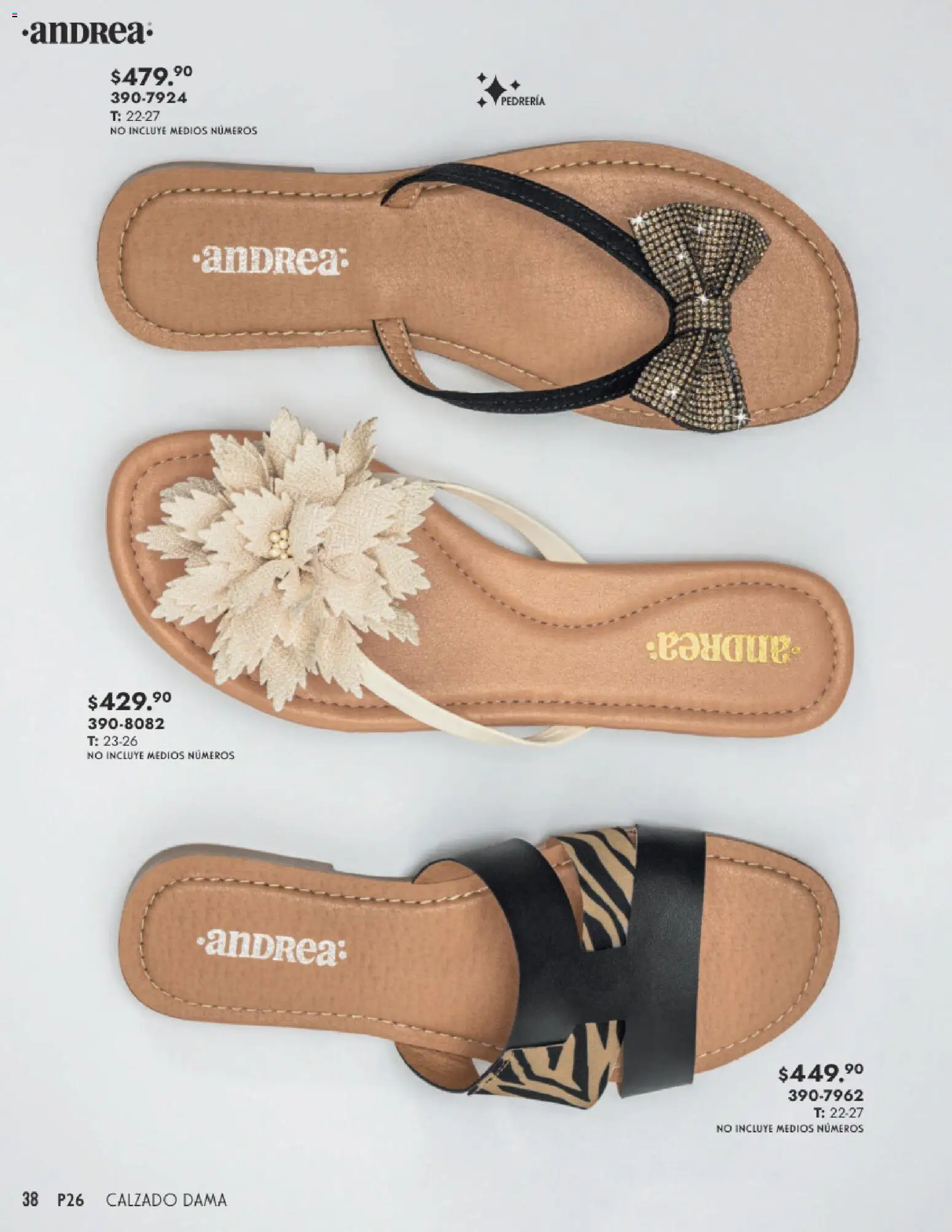 Nuevas ofertas de Andrea válidas en toda la República Mexicana desde el 25.01.2026. ¡Encuentra las mejores ofertas en Andrea catálogo Calzado Dama! | Página: 38