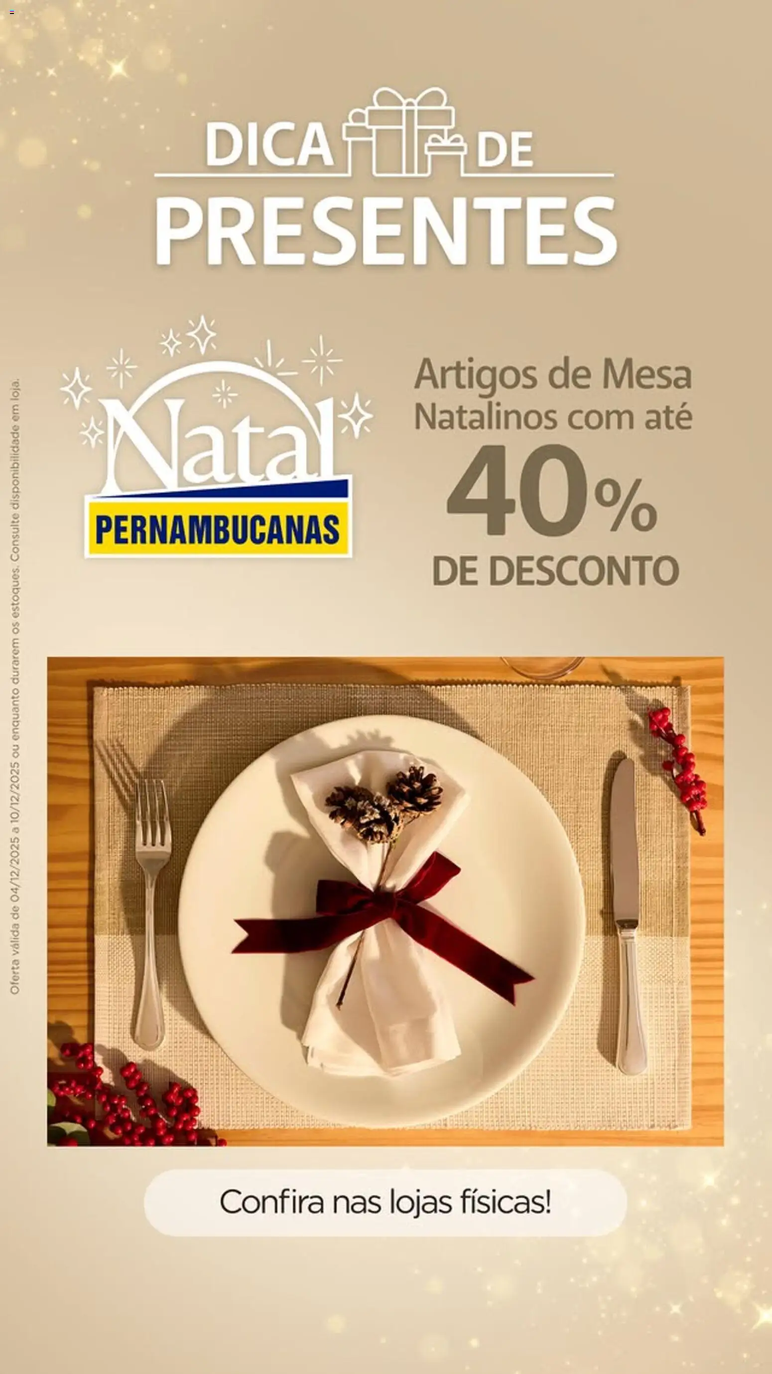 Pernambucanas Folheto - válido de 04.12.2025 | Página: 4 | Produtos: Mesa