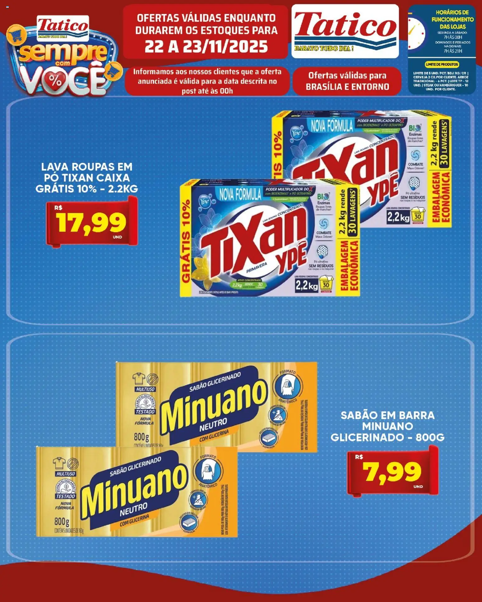 Tatico Folheto - válido de 22.11.2025 | Página: 17 | Produtos: Pó, Cerveja, Arroz, Roupas