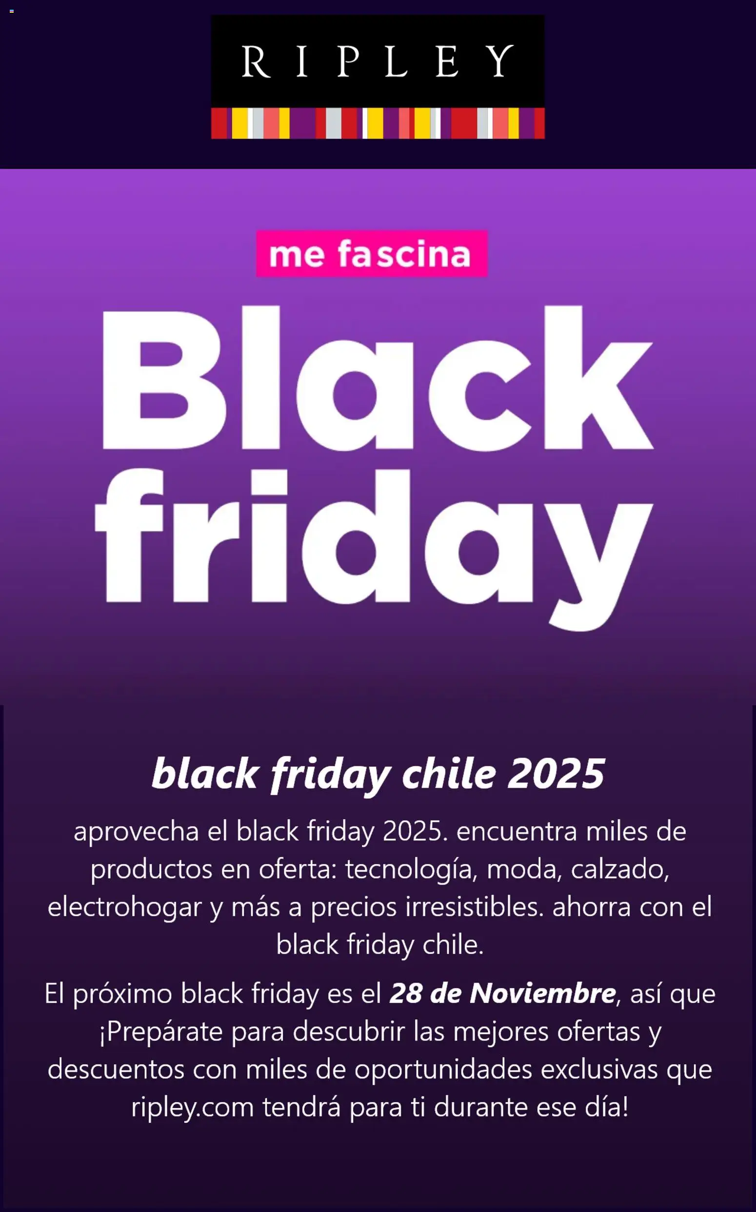 Ripley - Black Friday Aviso │ válido desde el 26.11.2025 | Página: 1