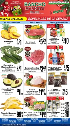Preview of Rancho Markets weekly ads valid from 16.12.2025