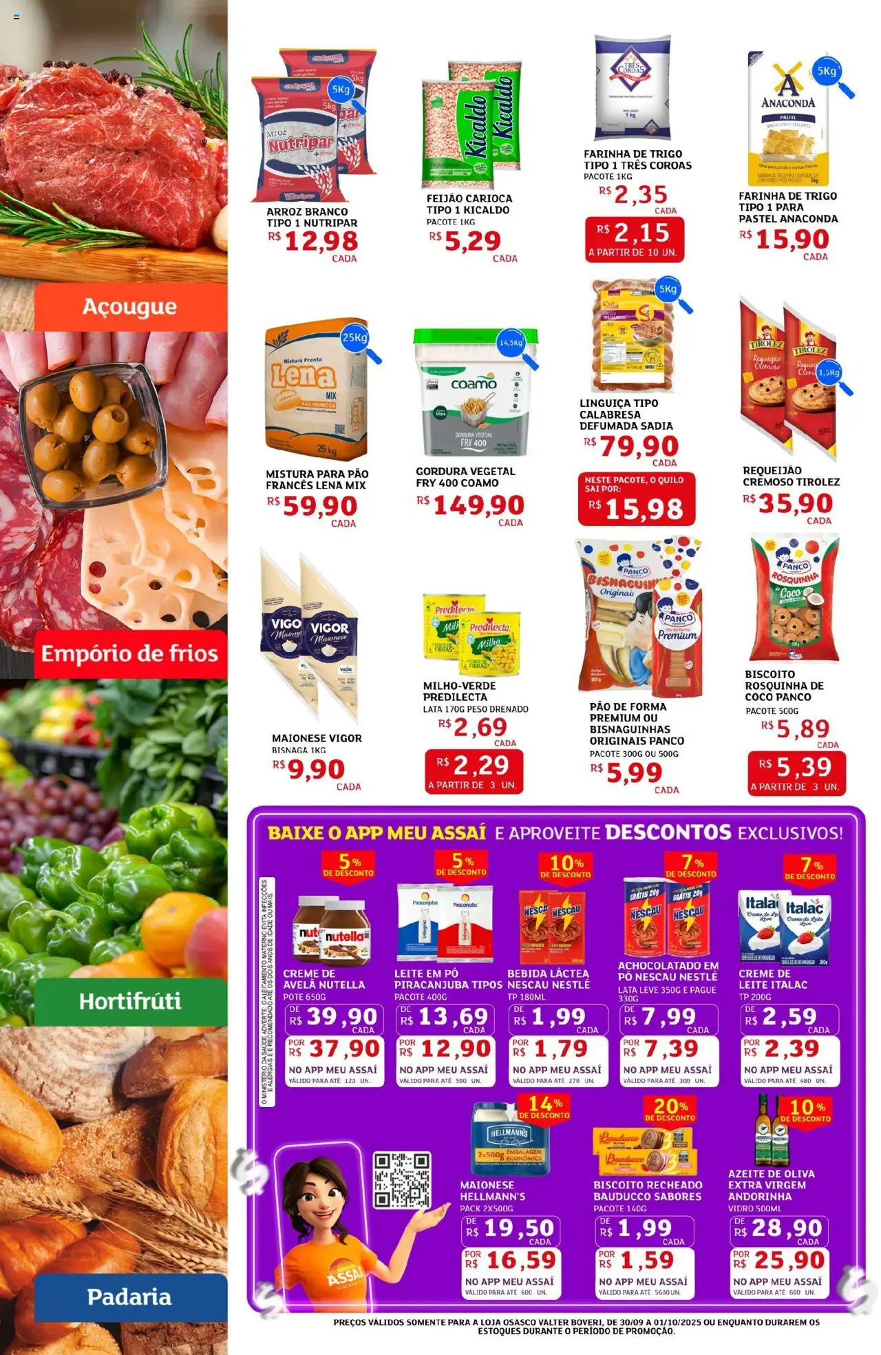 Assaí Atacadista Folheto - válido de 30.09.2025 | Página: 2 | Produtos: Nescau, Rosquinha, Maionese, Azeite