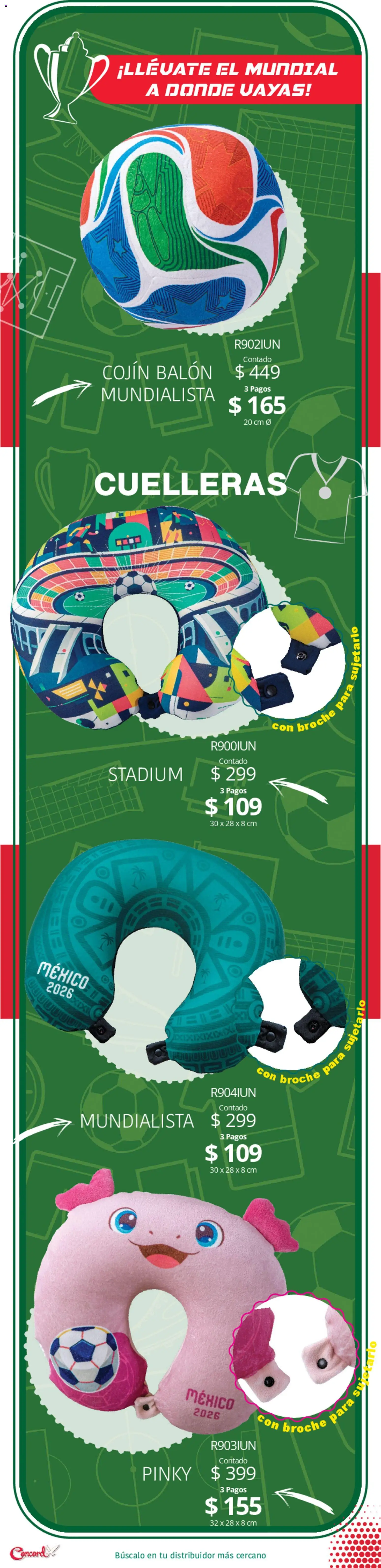 Nuevas ofertas de Colchas Concord válidas en toda la República Mexicana desde el 10.04.2026. ¡Encuentra las mejores ofertas en Colchas Concord catálogo Mundialista! | Página: 9