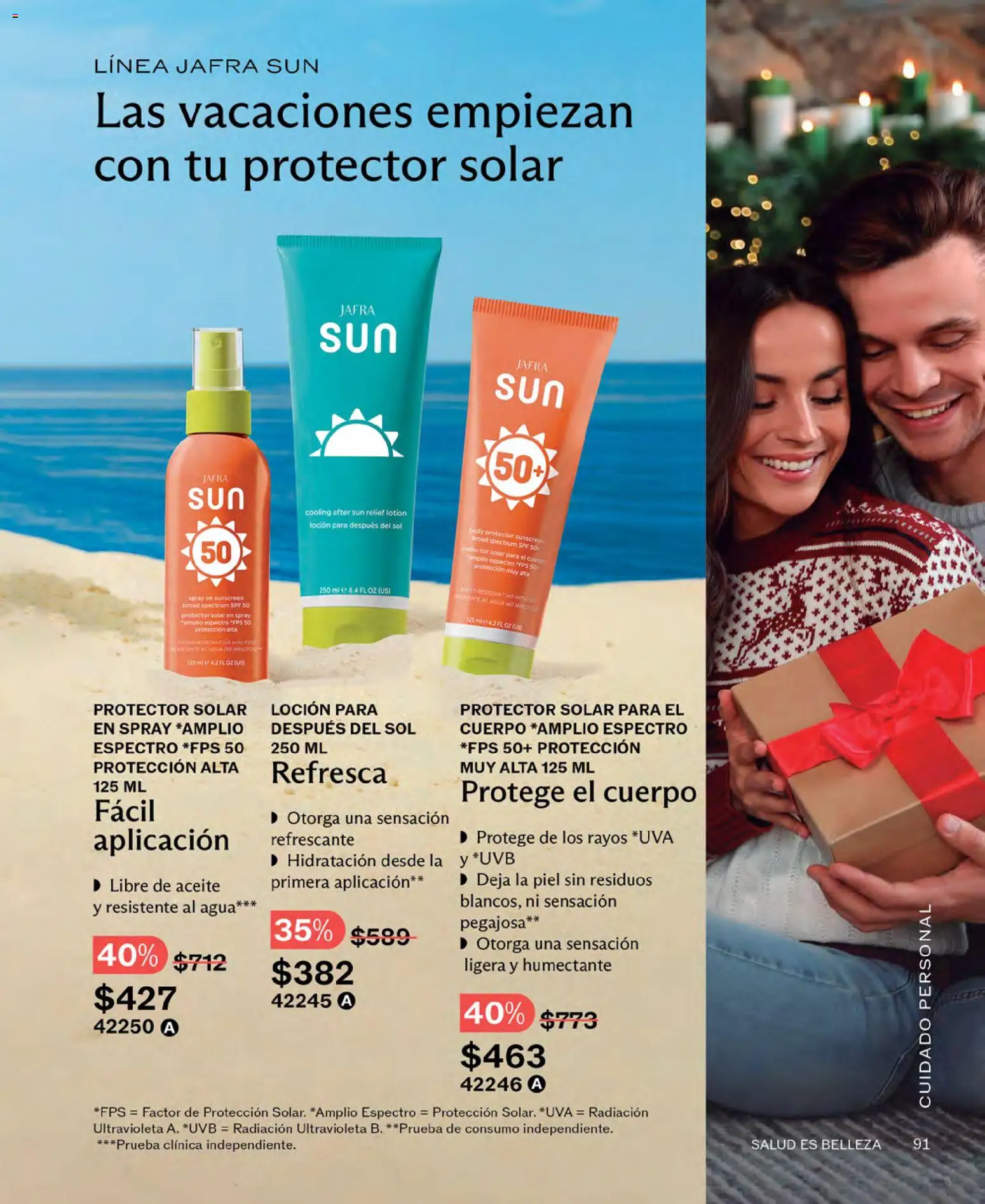 Nuevas ofertas de JAFRA válidas en toda la República Mexicana desde el 01.11.2025. ¡Encuentra las mejores ofertas en JAFRA catálogo! | Página: 91 | Productos: Agua, Uva, Body, Protector solar