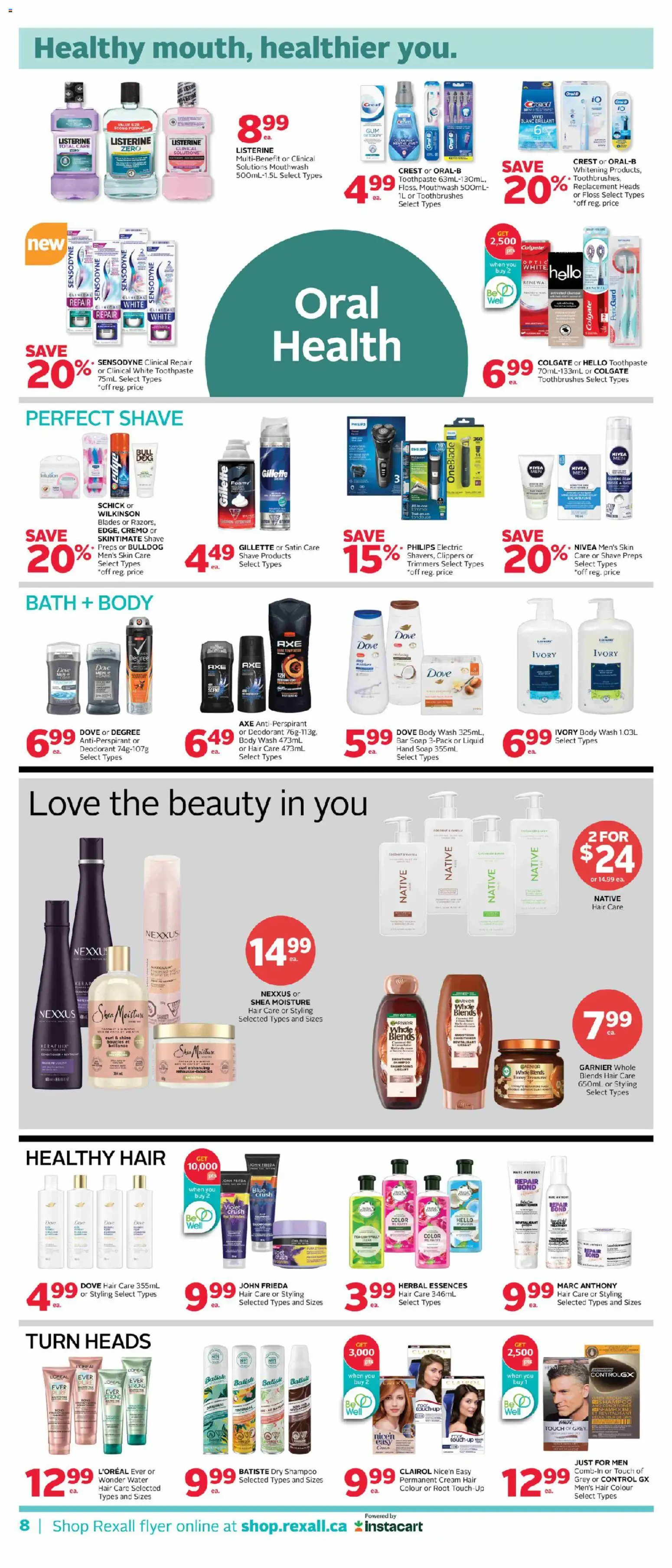 Rexall flyer valid from 16.01.2026 | Page: 13 | Products: Cream, Deodorant, Toothpaste, Bath