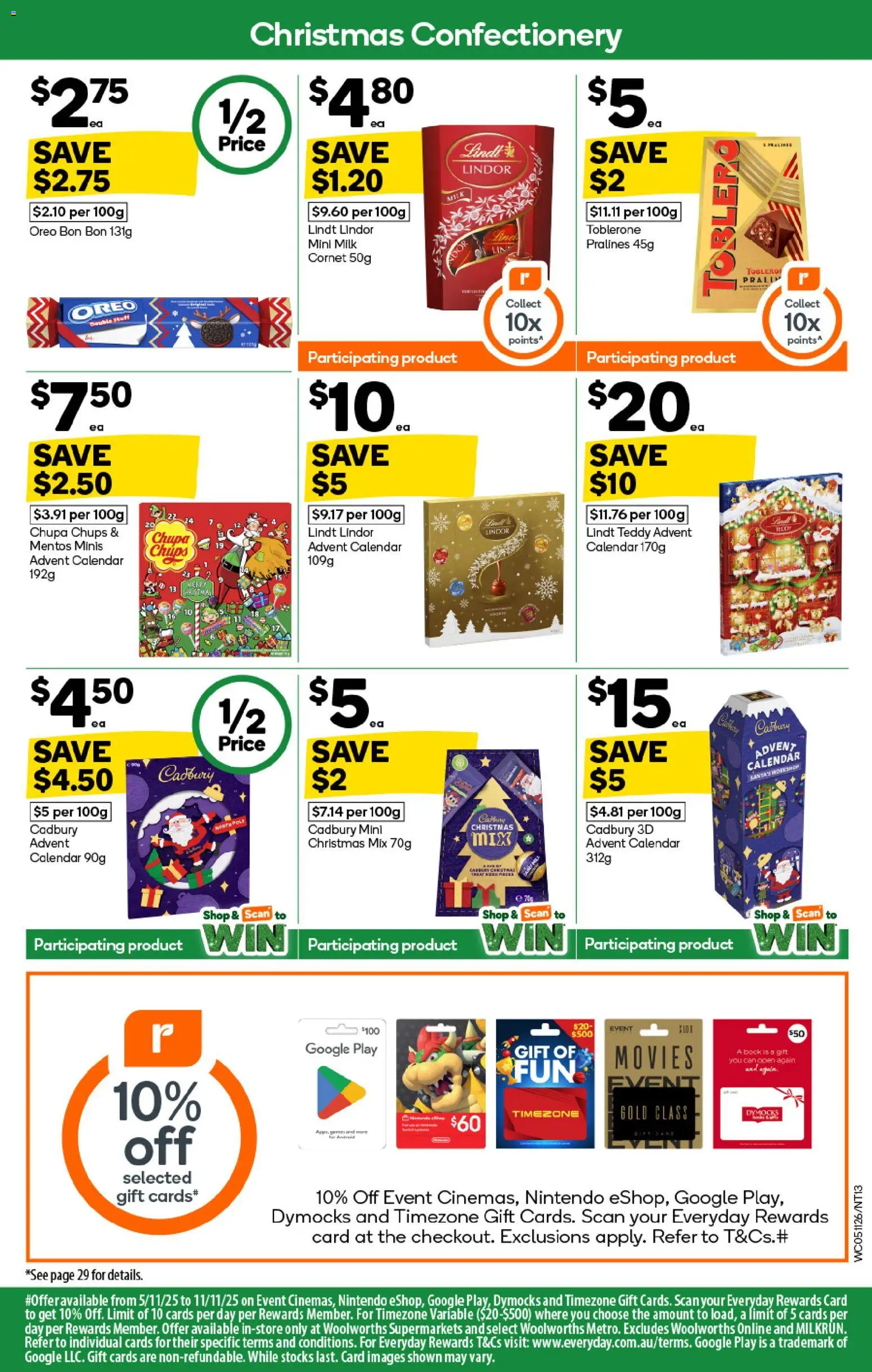 Woolworths catalogue - valid from 05.11.2025 | Page: 13 | Products: Milk, Chips