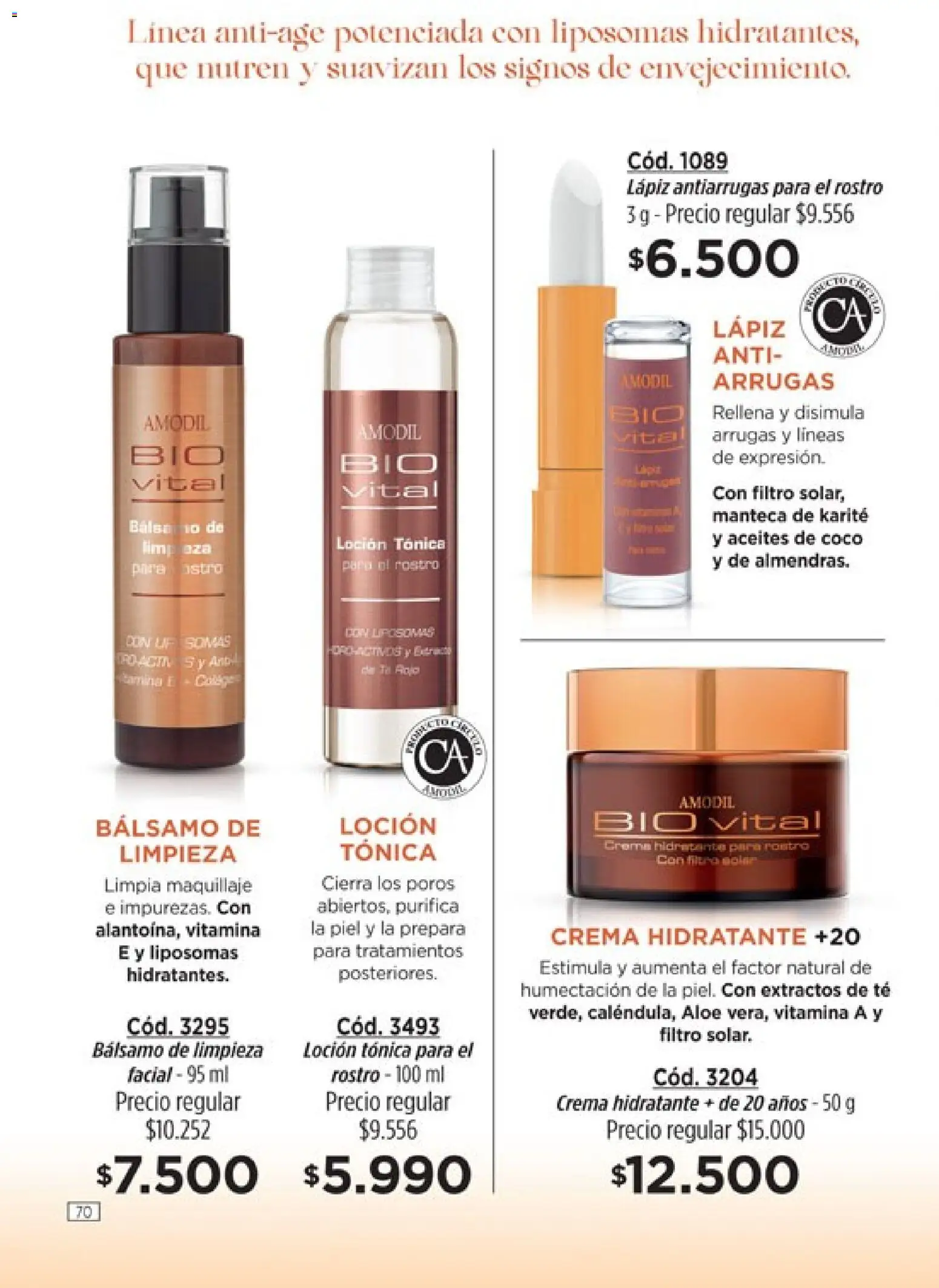 Catálogo Amodil Campaña 1/2026 │ válido desde el 01.01.2026 | Página: 70 | Productos: Loción, Bálsamo, Té, Crema