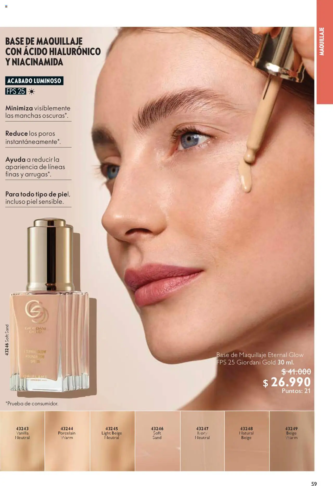 Oriflame - Catálogo │ válido desde el 13.09.2025 | Página: 59 | Productos: Maquillaje, Base, Base de maquillaje