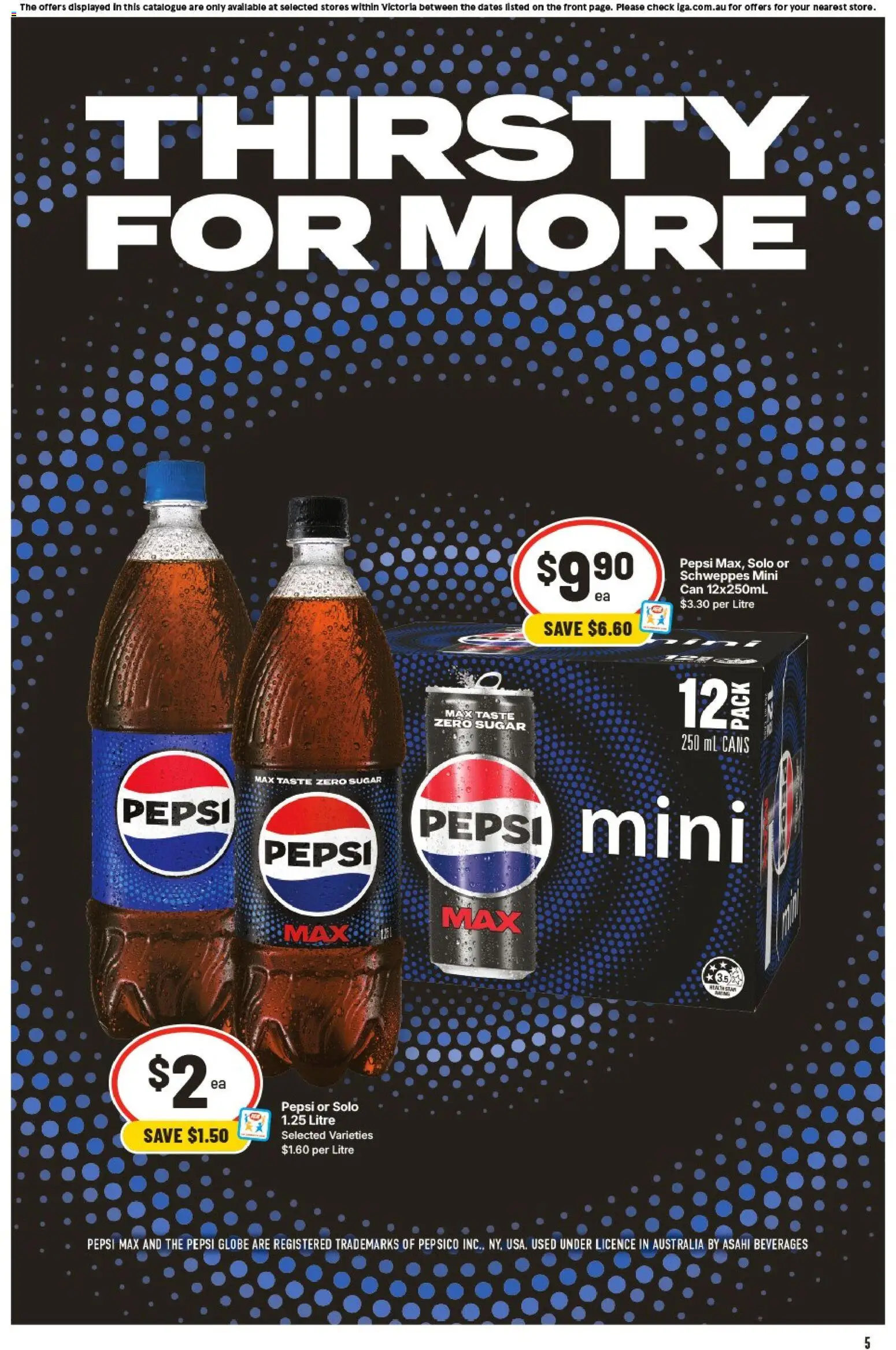IGA catalogue - valid from 21.01.2026 | Page: 5 | Products: Pepsi, Sugar, Pepsi Max