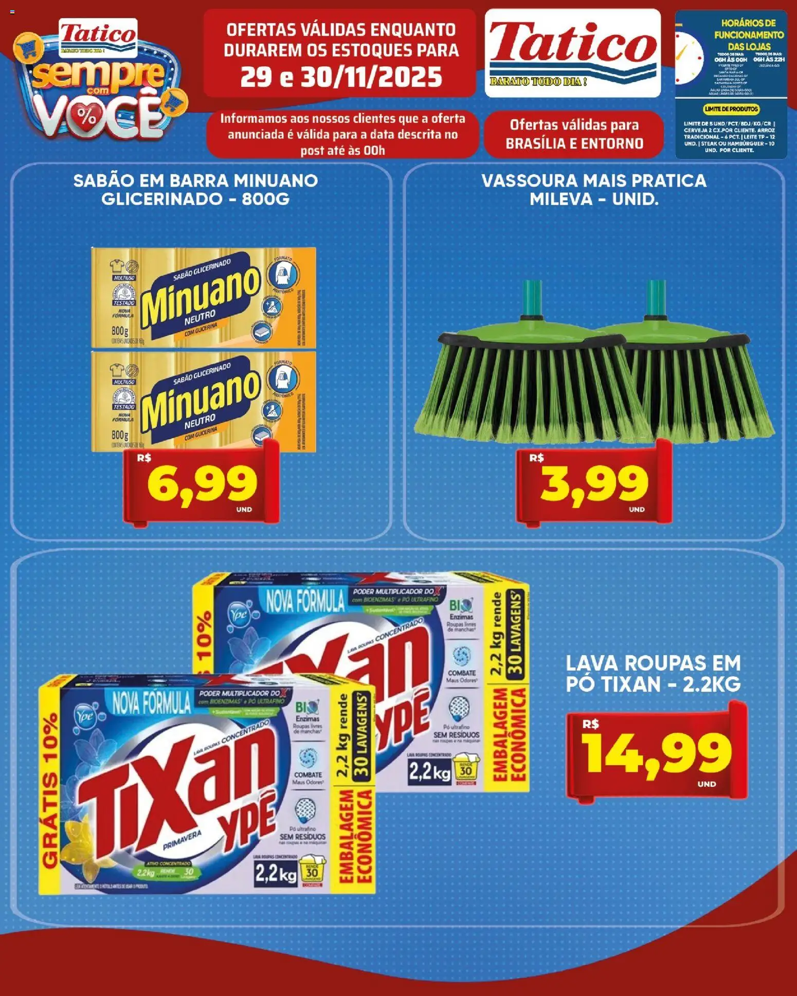 Tatico Folheto - válido de 01.12.2025 | Página: 28 | Produtos: Sabão em barra, Pó, Cerveja, Arroz