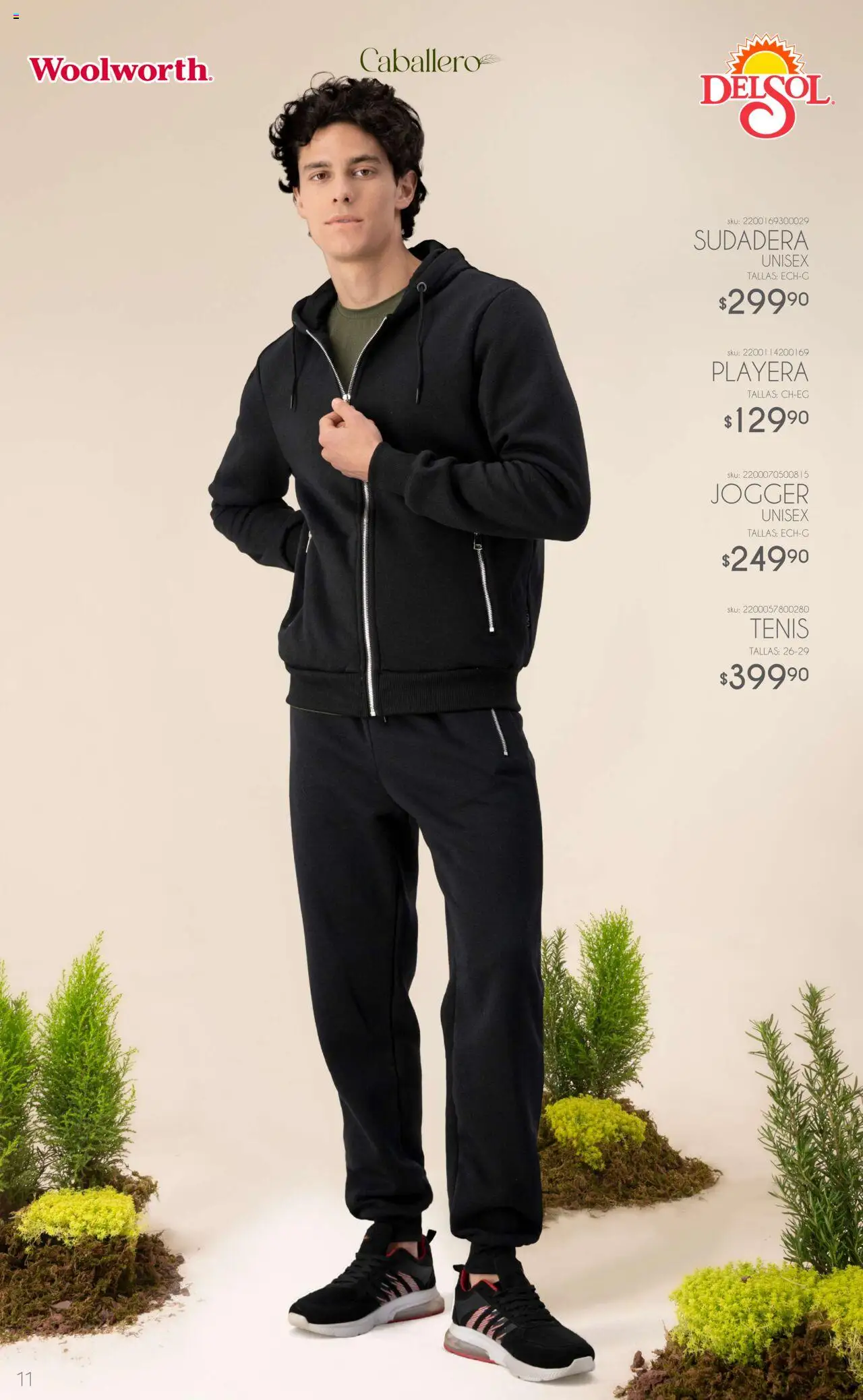 Nuevas ofertas de Del Sol y Woolworth válidas en toda la República Mexicana desde el 06.10.2025. ¡Encuentra las mejores ofertas en Del Sol y Woolworth - Catálogo Luce El Otoño! | Página: 11 | Productos: Tenis, Sudadera, Playera