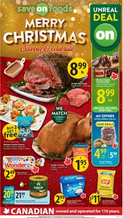 Preview of Save on foods weekly flyer / circulaire from shop Save on foods valid from 11.12.2025