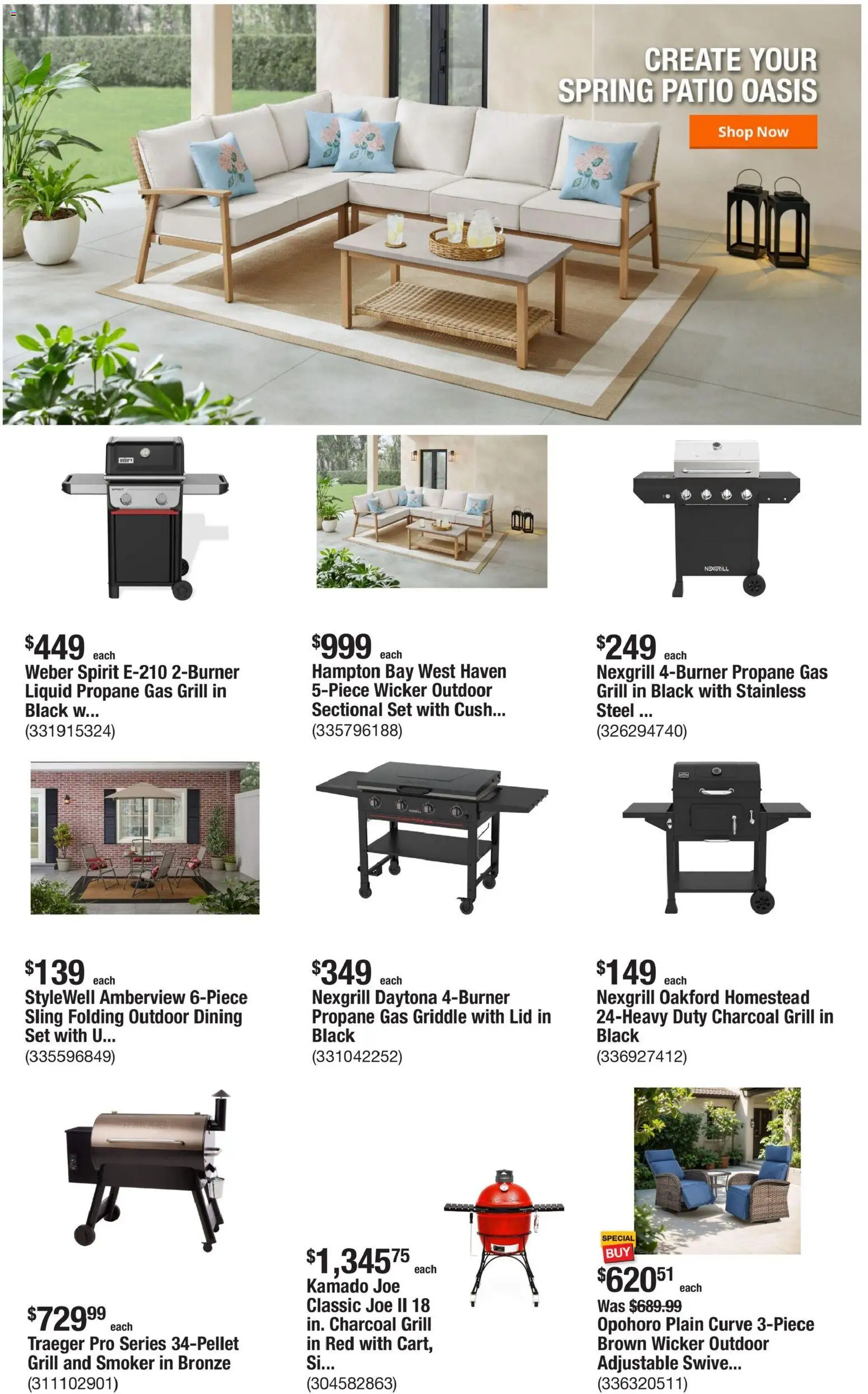 Home Depot Weekly Ad - AZ - valid from 12.03.2026 | Page: 3 | Products: Griddle, Sectional, Grill