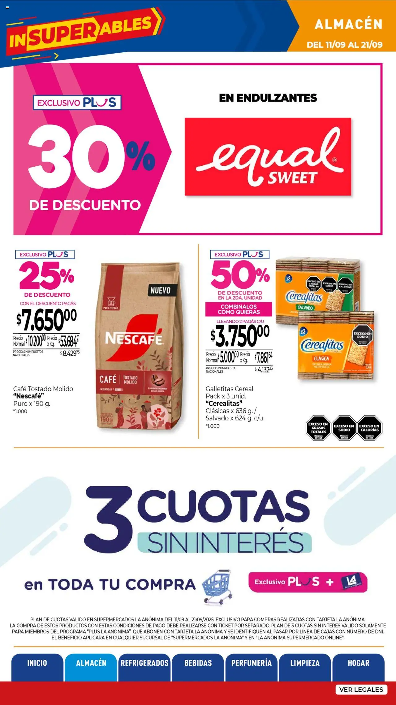 La Anonima - Insuperables - z3 │ válido desde el 11.09.2025 | Página: 10 | Productos: Galletitas, Café