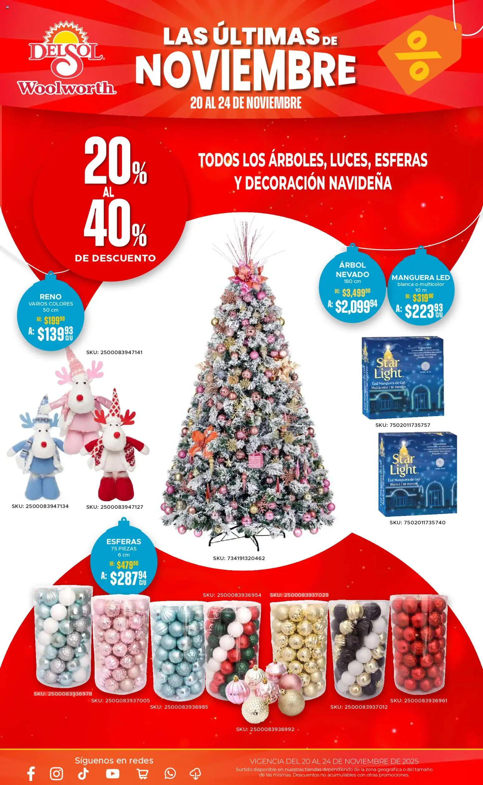 Nuevas ofertas de Del Sol y Woolworth válidas en toda la República Mexicana desde el 20.11.2025. ¡Encuentra las mejores ofertas en Del Sol y Woolworth Buen Fin ! | Página: 6